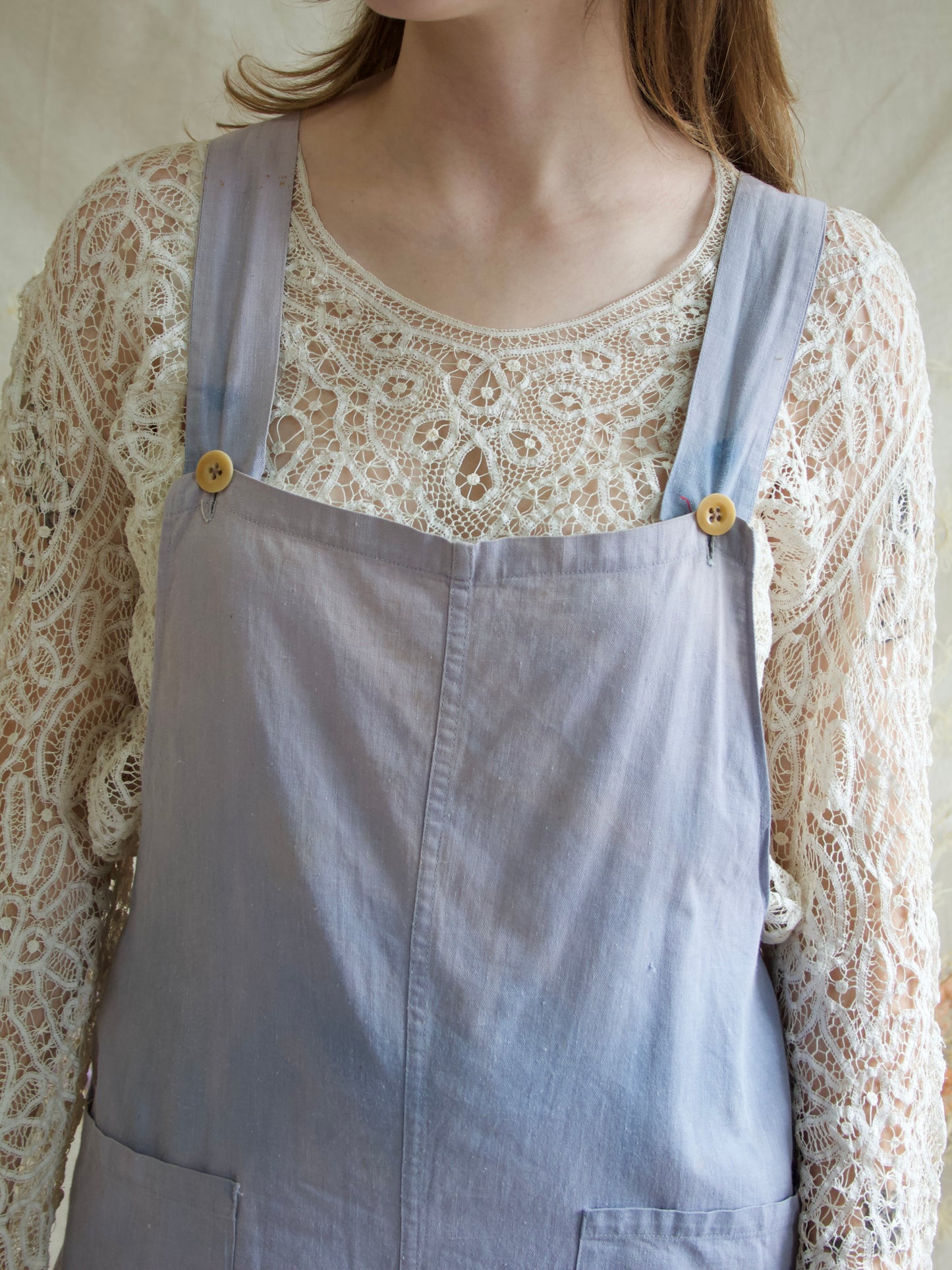 1940s Women’s Land Army Sunfaded Cotton Workwear Overalls