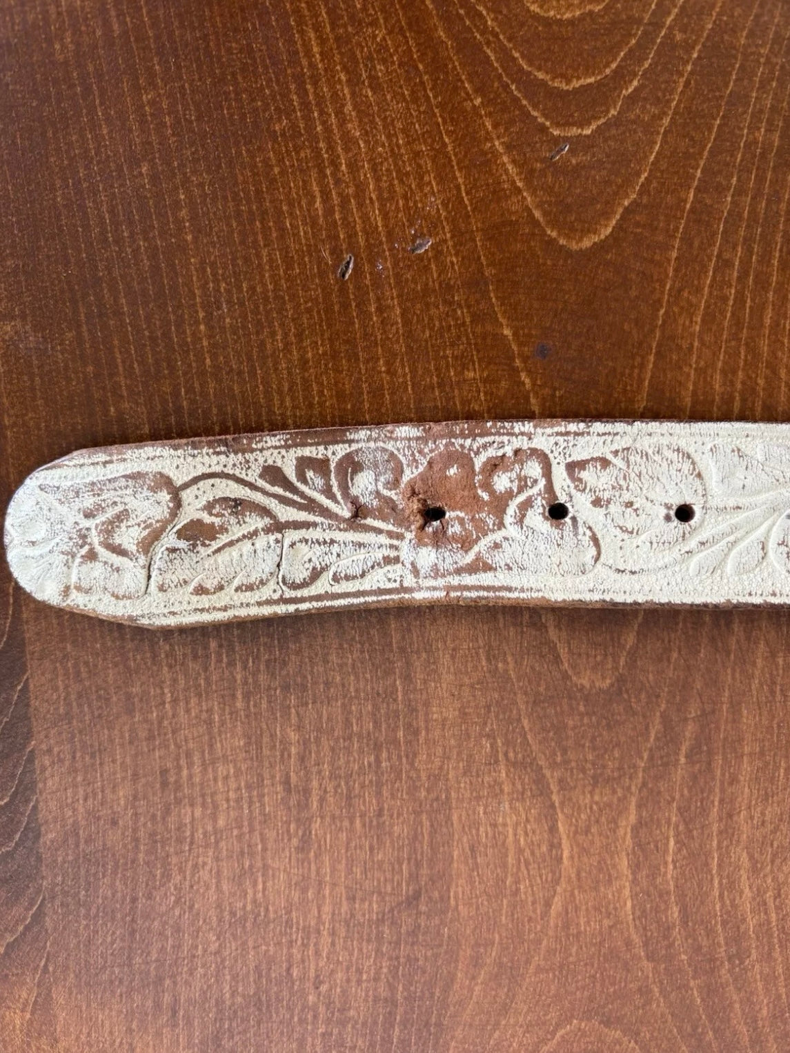 1950s Studded Western "Portland" Jeweled Painted Leather Belt