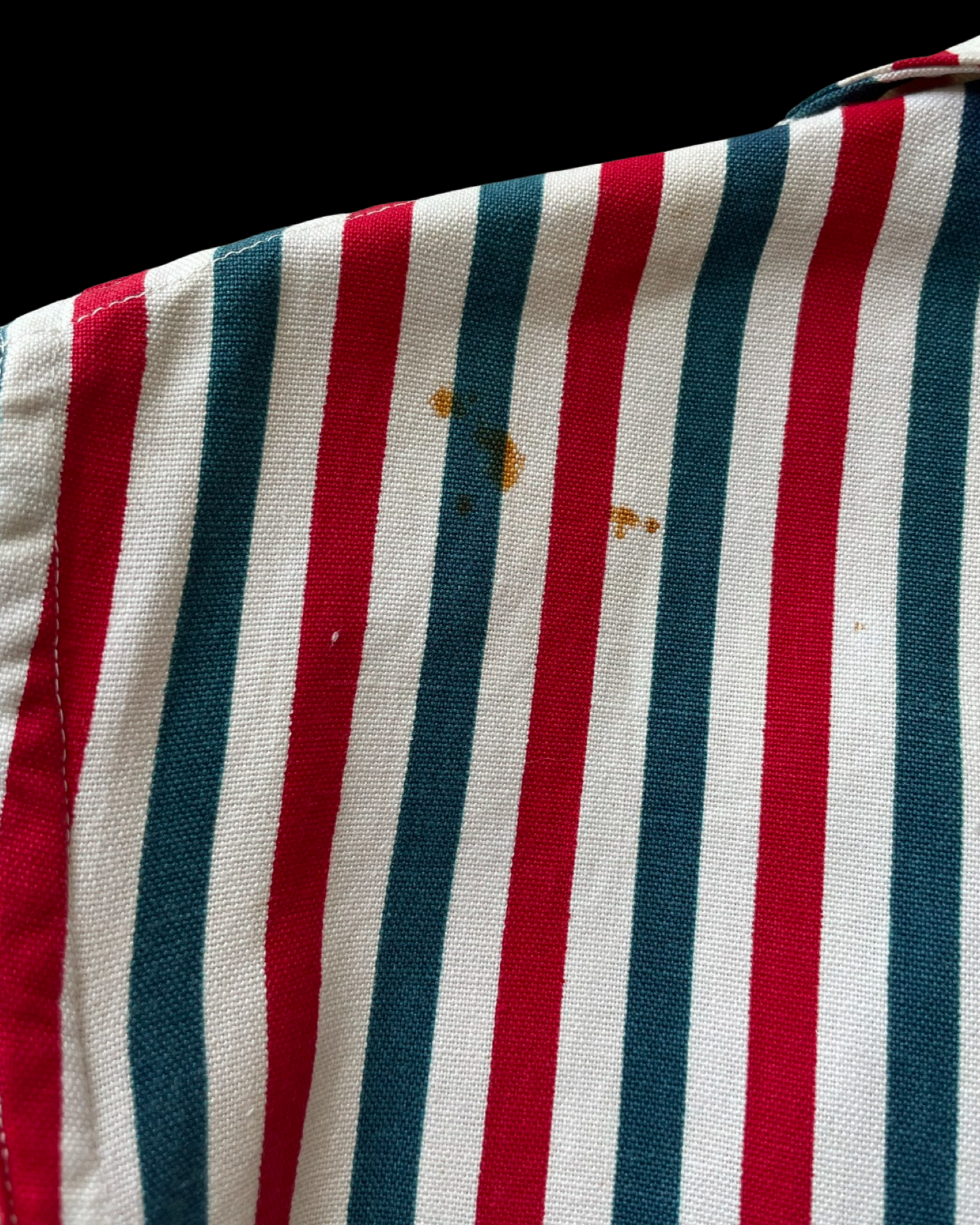 1940s Americana Striped Cotton Twill Jacket