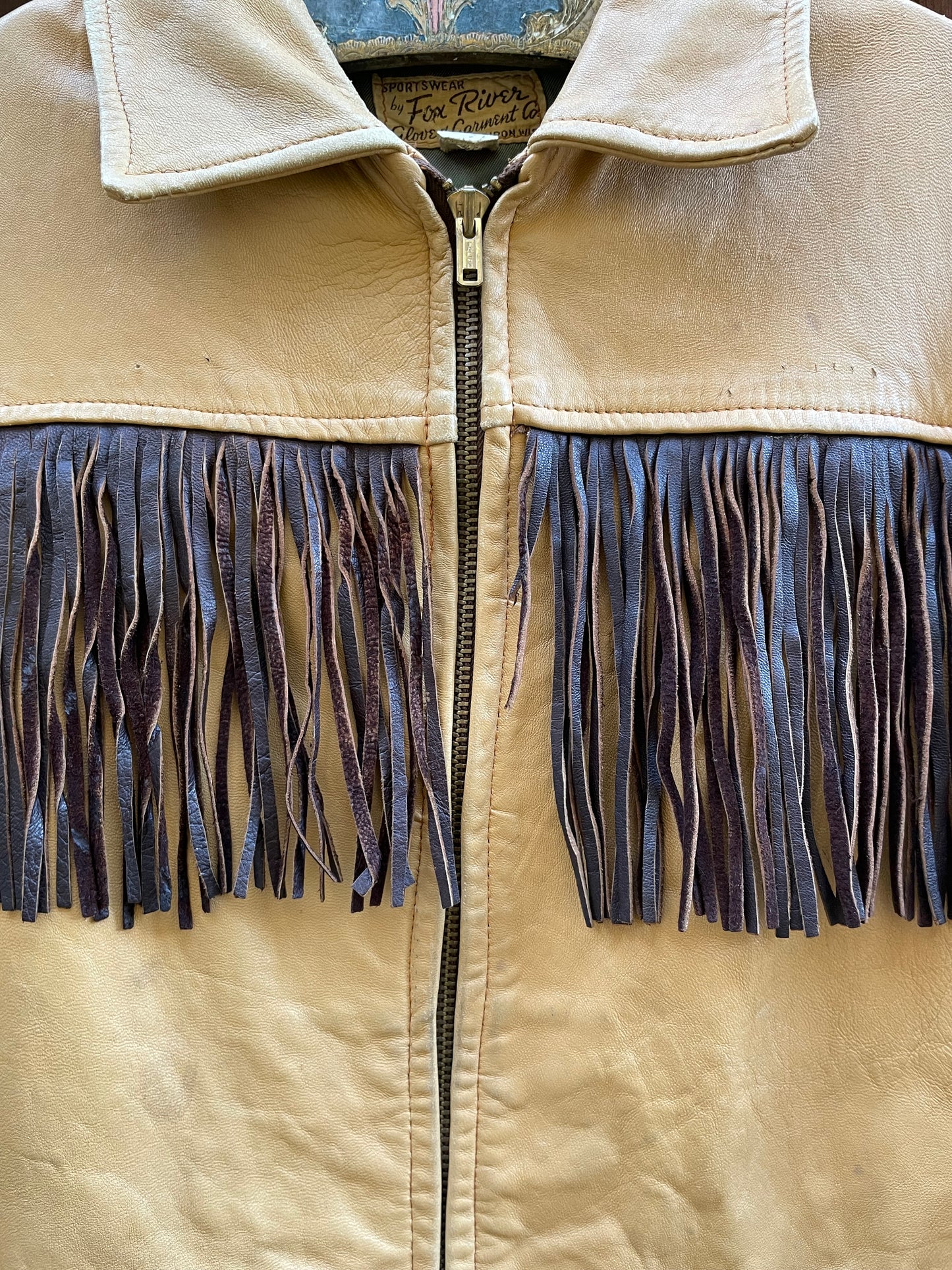 1950s Exaggerated Fringe Leather 'Oshkosh' Jacket