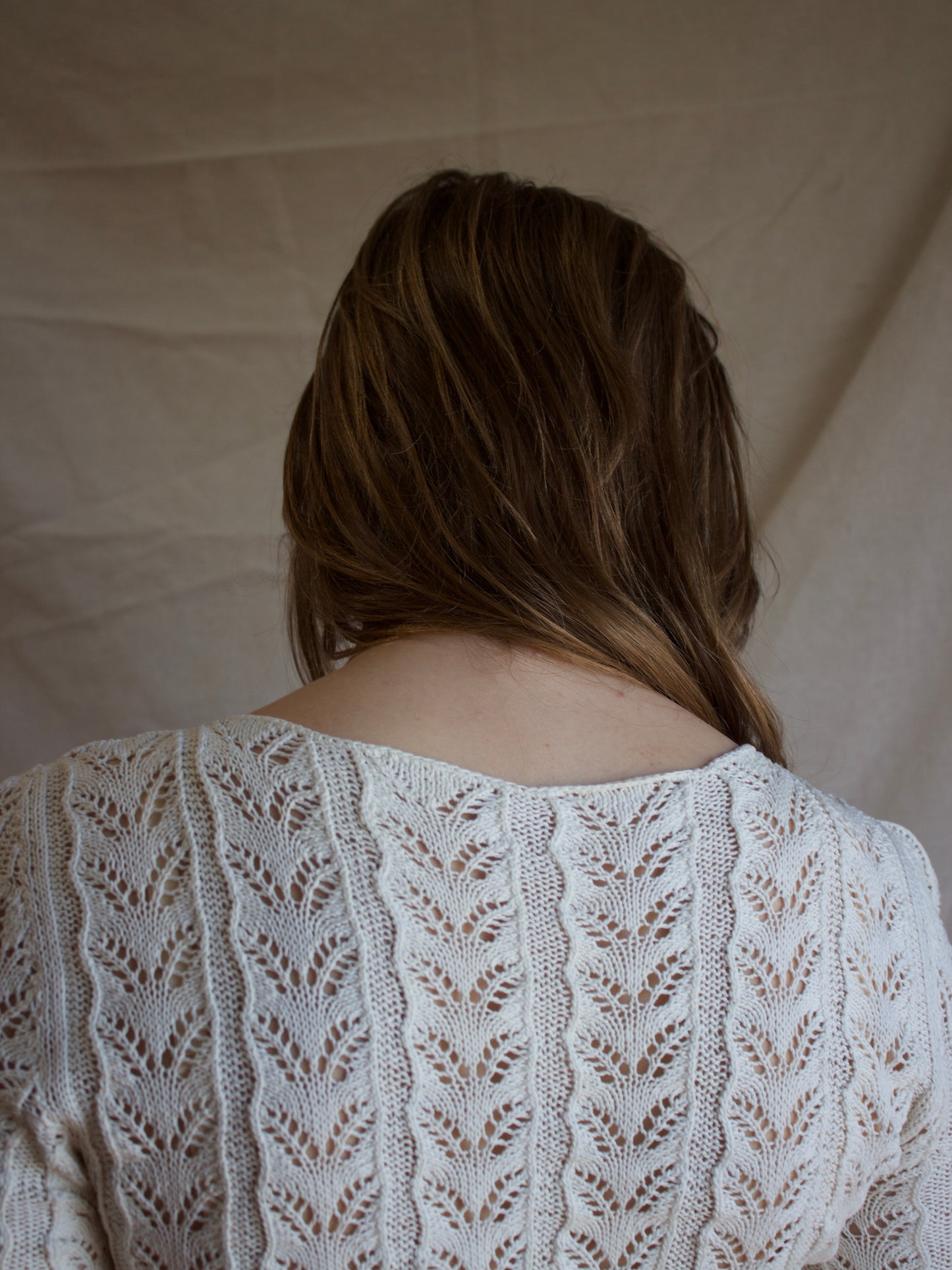 1930s Ivory Knit Wiggle Dress