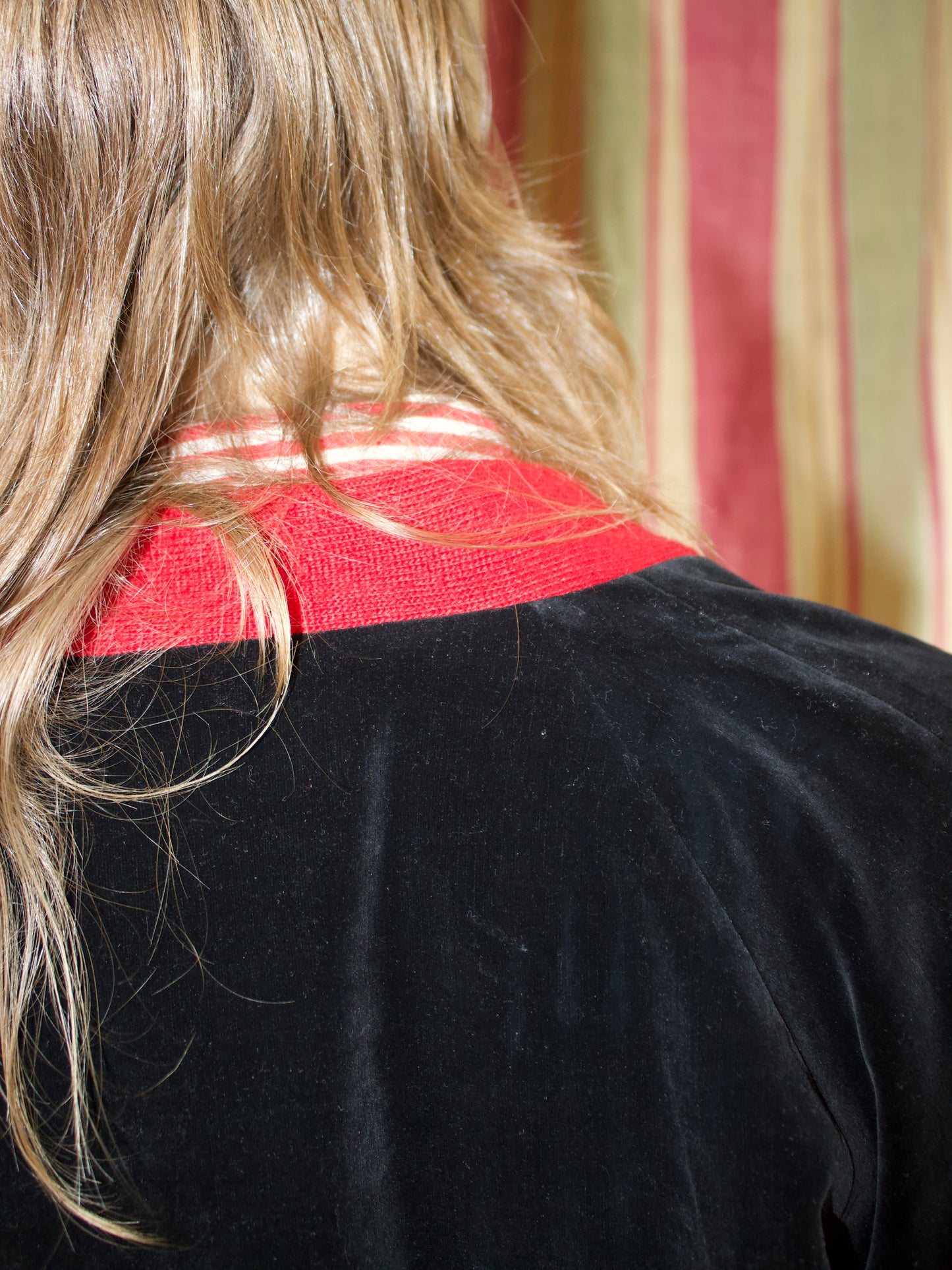 1950s Yokohama Japanese Velveteen Rib Knit Souvenir Jacket
