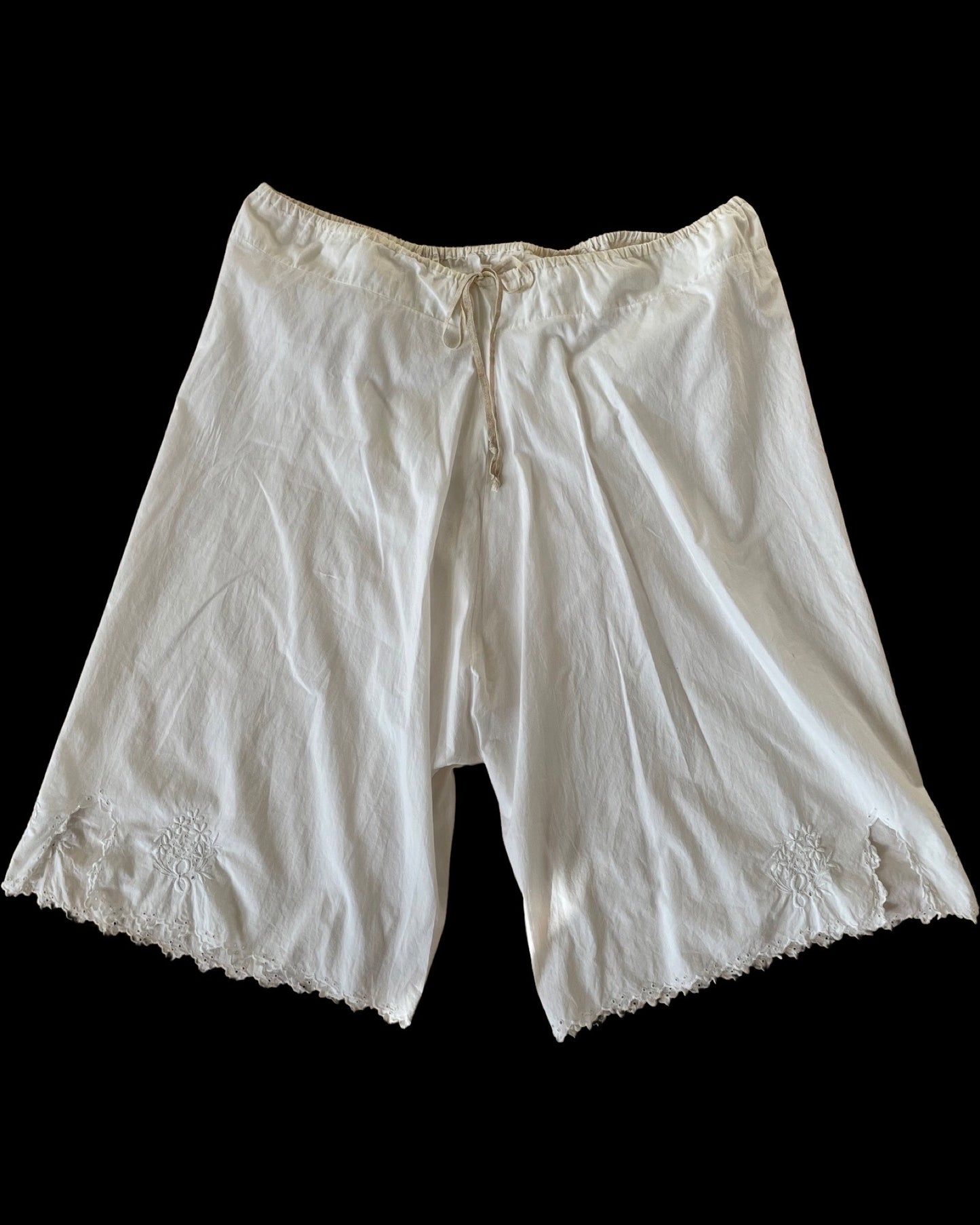 Edwardian Eyelet Bloomers Drawstring Waist