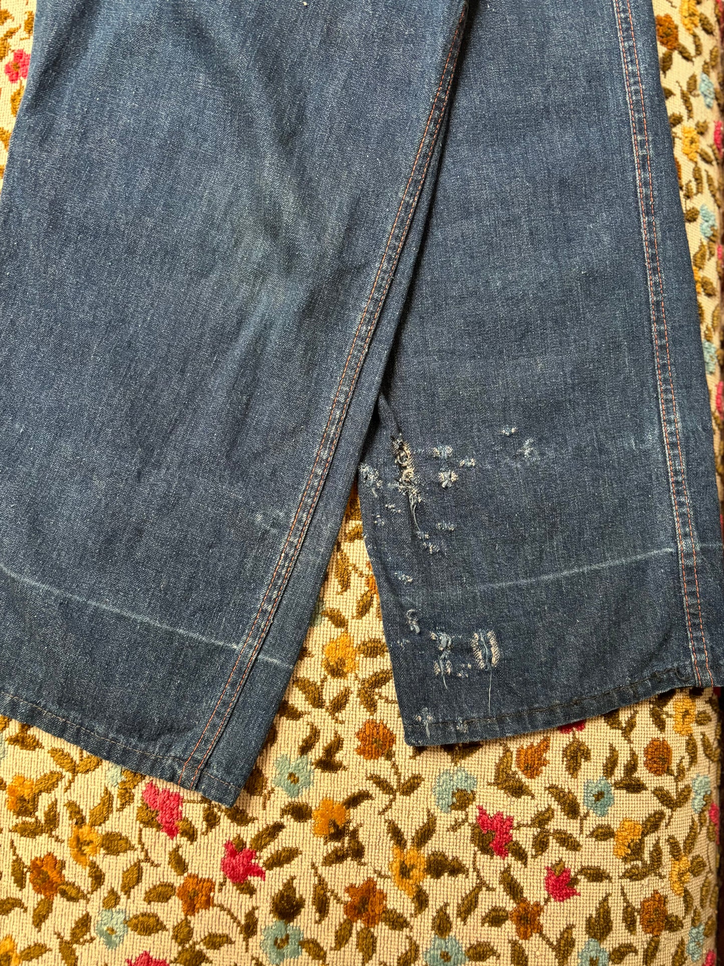1950s Side Button/ Snap Worn In Jeans