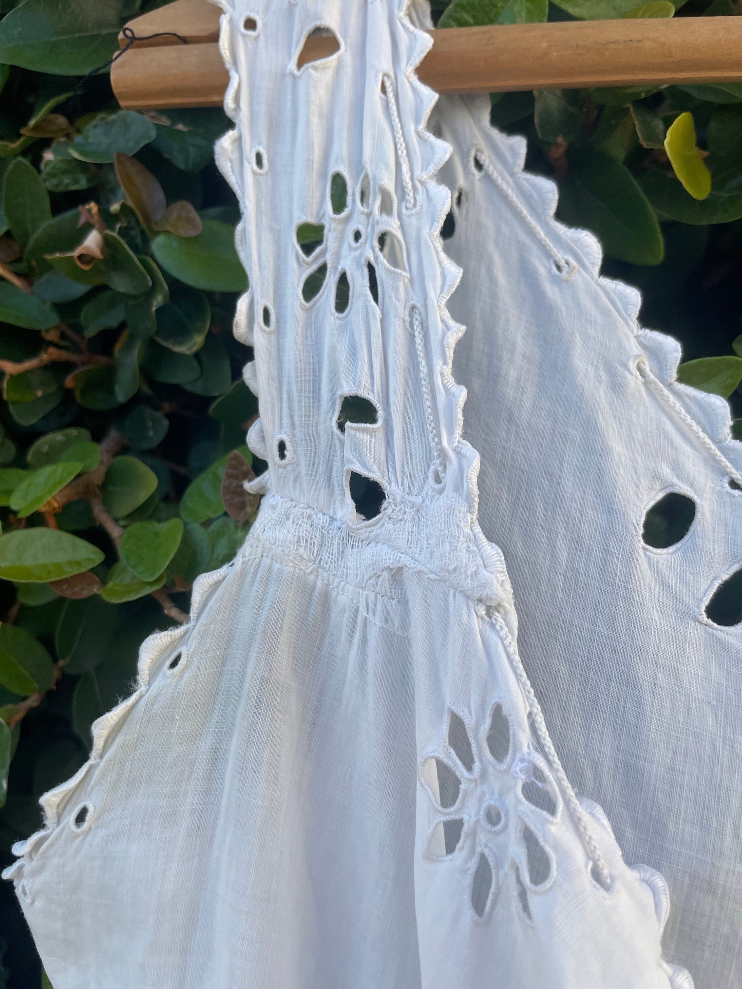 Edwardian Eyelet Pigeon Breast Combination Bloomers/ Corset Cover