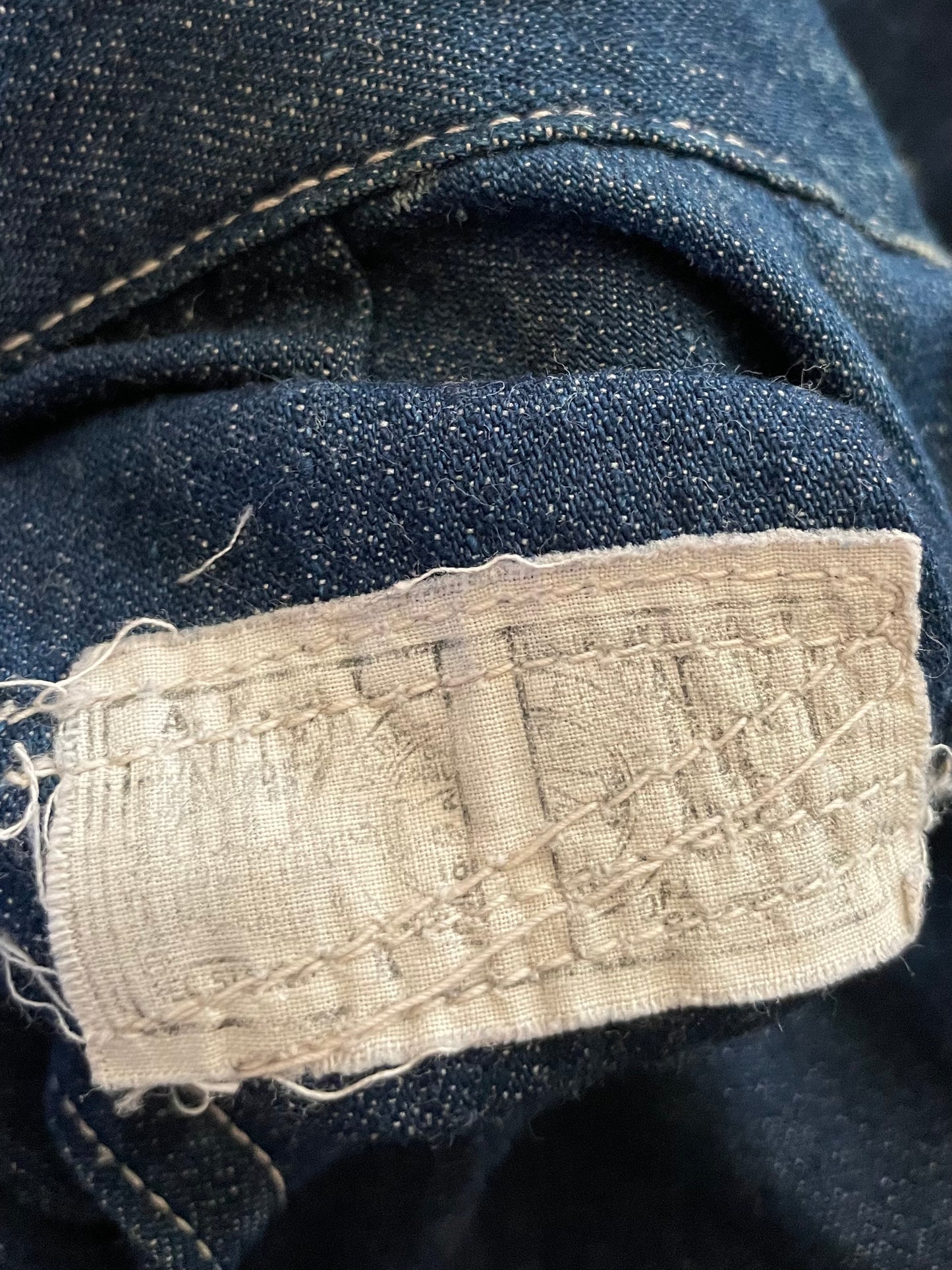 Rare WW2 Era 1940s Women’s Factory-Made Double Side Button Workwear Denim