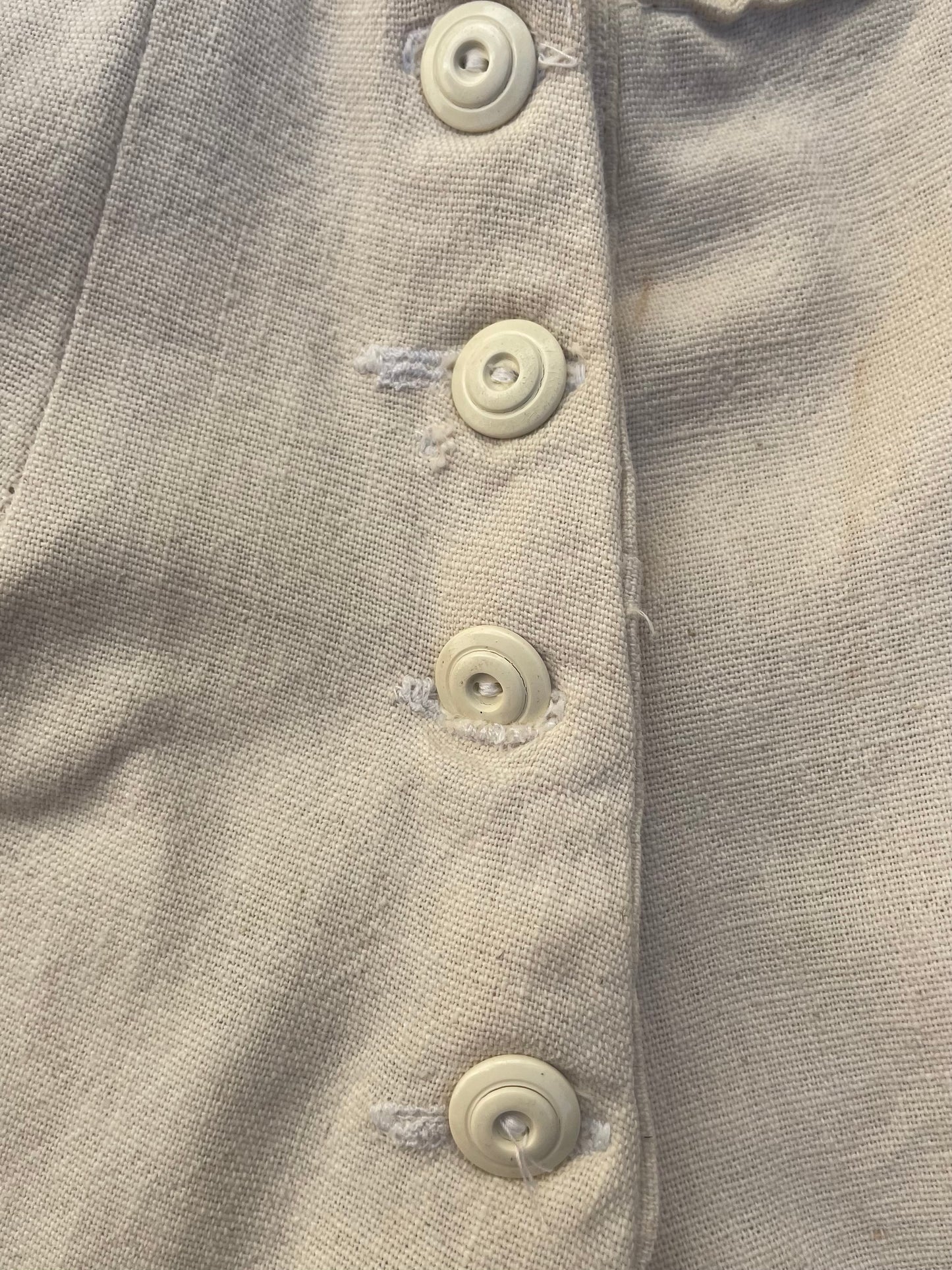 1930s Cotton Linen Ladies Overalls