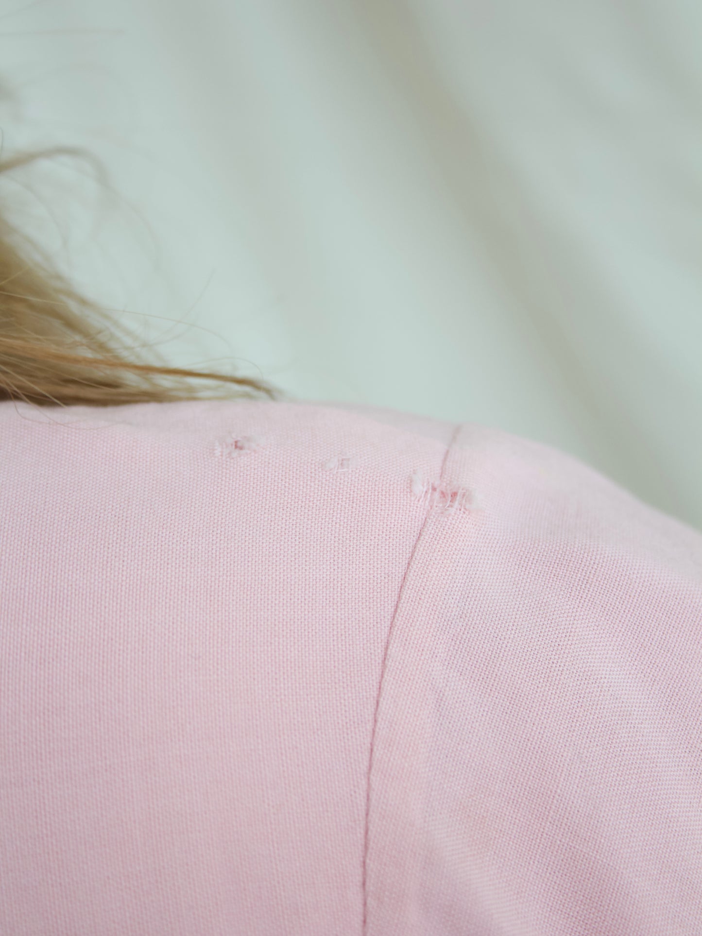 Rare 1950s “Starkeys Bowlerettes” Pink Rhinestone Embellished Gabardine Bowling Shirt