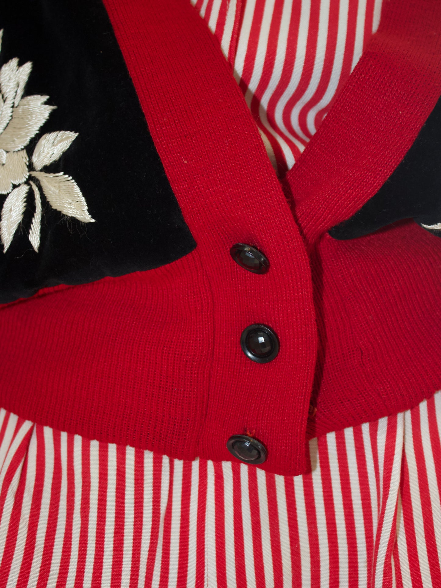 1950s Yokohama Japanese Velveteen Rib Knit Souvenir Jacket