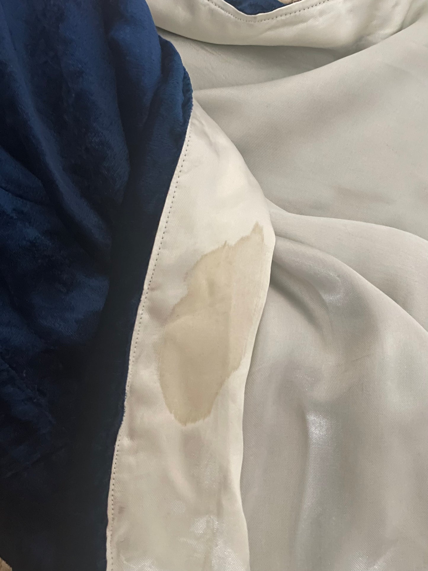 1940s Navy Velvet Bishop Sleeve Robe Style Coat