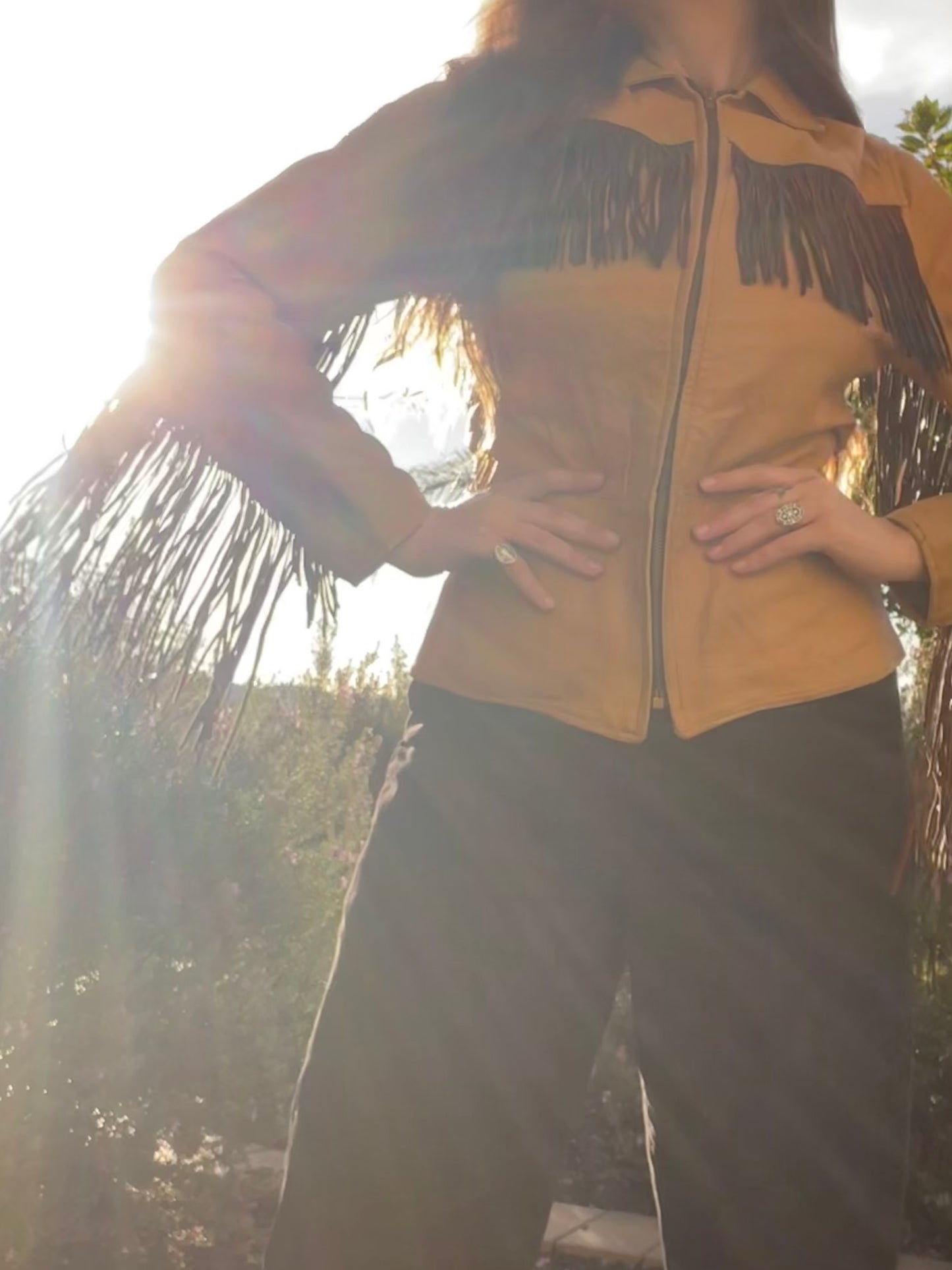 1950s Exaggerated Fringe Leather 'Oshkosh' Jacket
