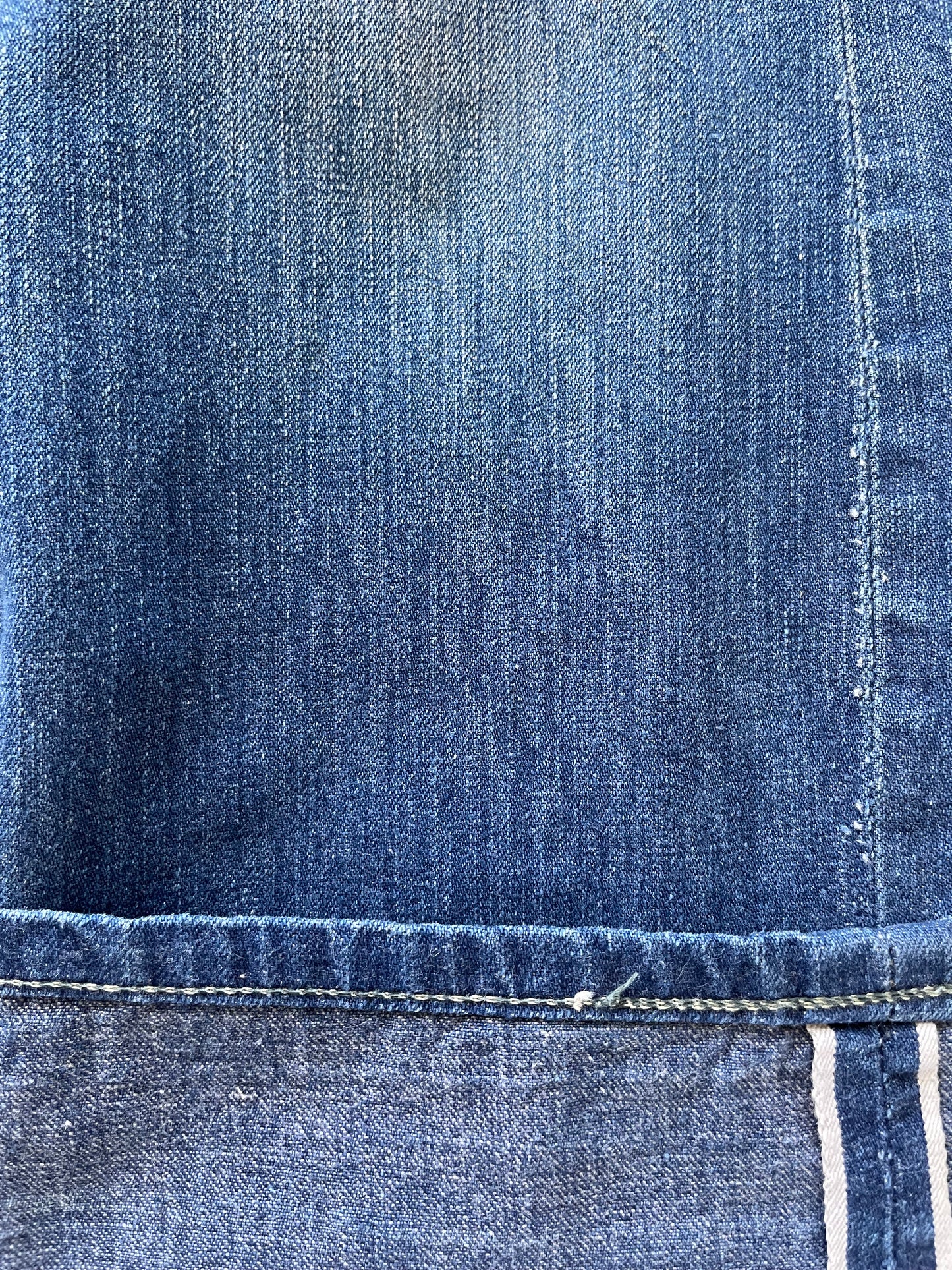 1950s Half Selvedge Western Girl' Side Button/ Zip Denim