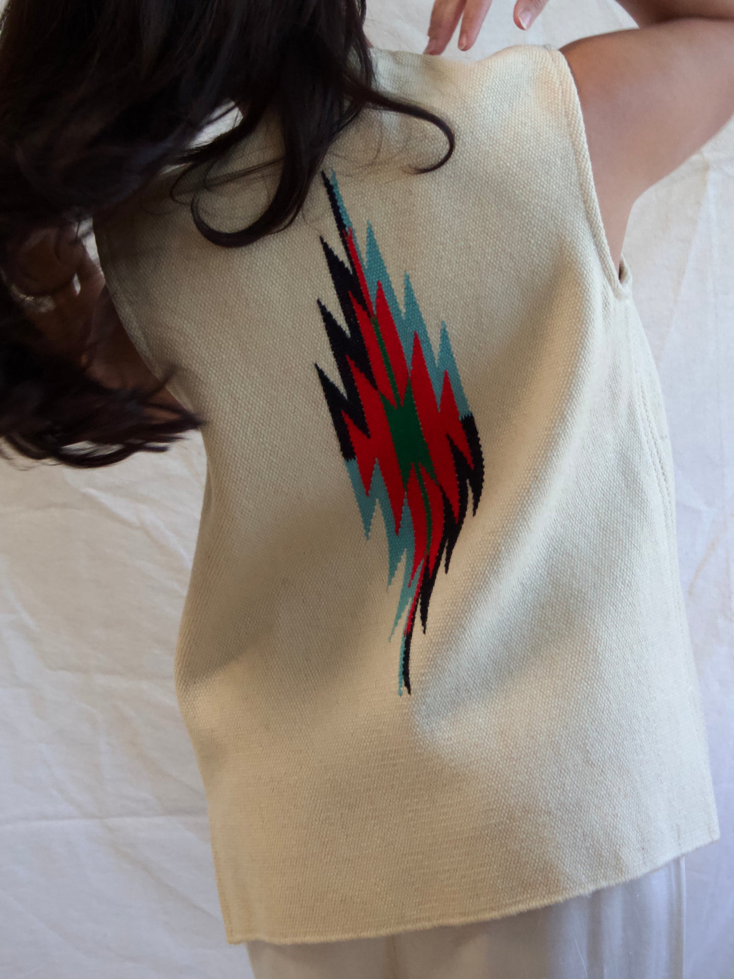 Vintage 'Millers' 1950s/60s Cream Chimayo Wool Vest
