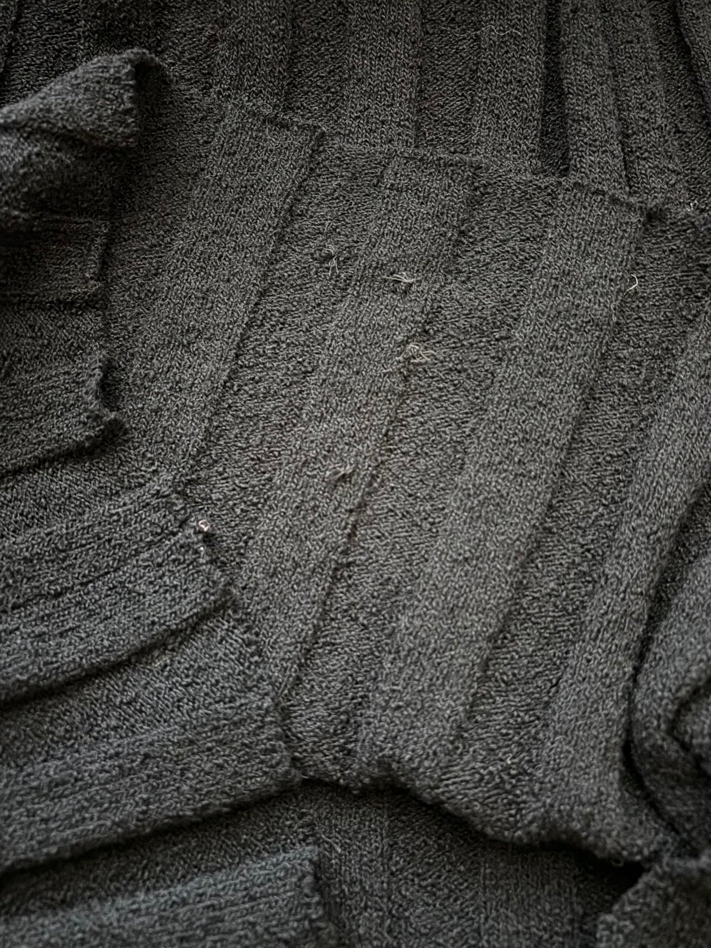 1950s Vampy Boucle Fruit Button Knit 2 PC Skirt Set