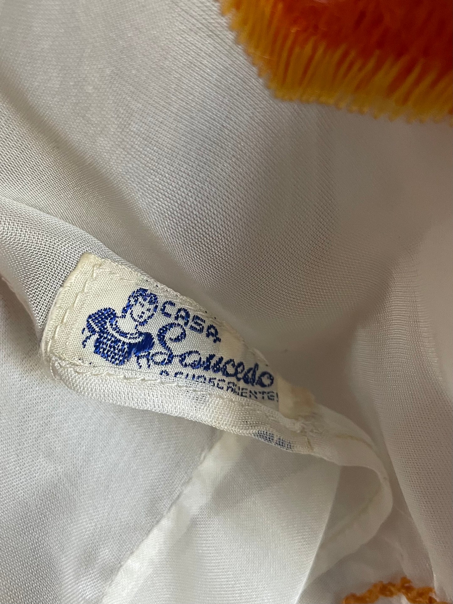 1940s ‘Casa Saucedo’ Mexican Embroidered Smocked Blouse