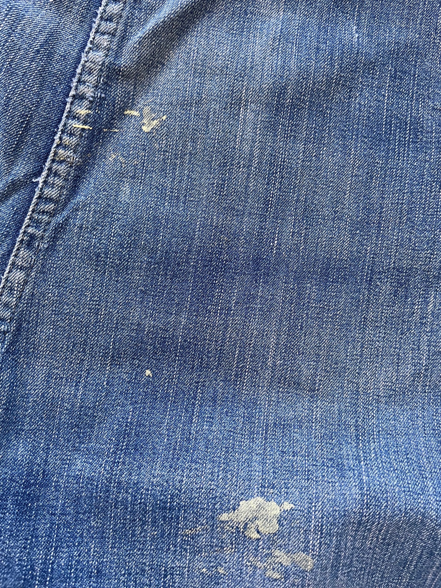 1950s Half Selvedge Western Girl' Side Button/ Zip Denim