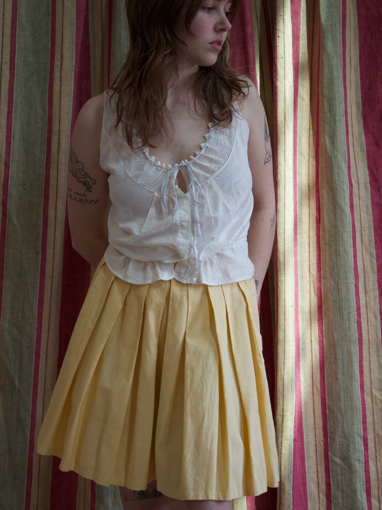 Edwardian Fine Cotton Whitework Corset Cover