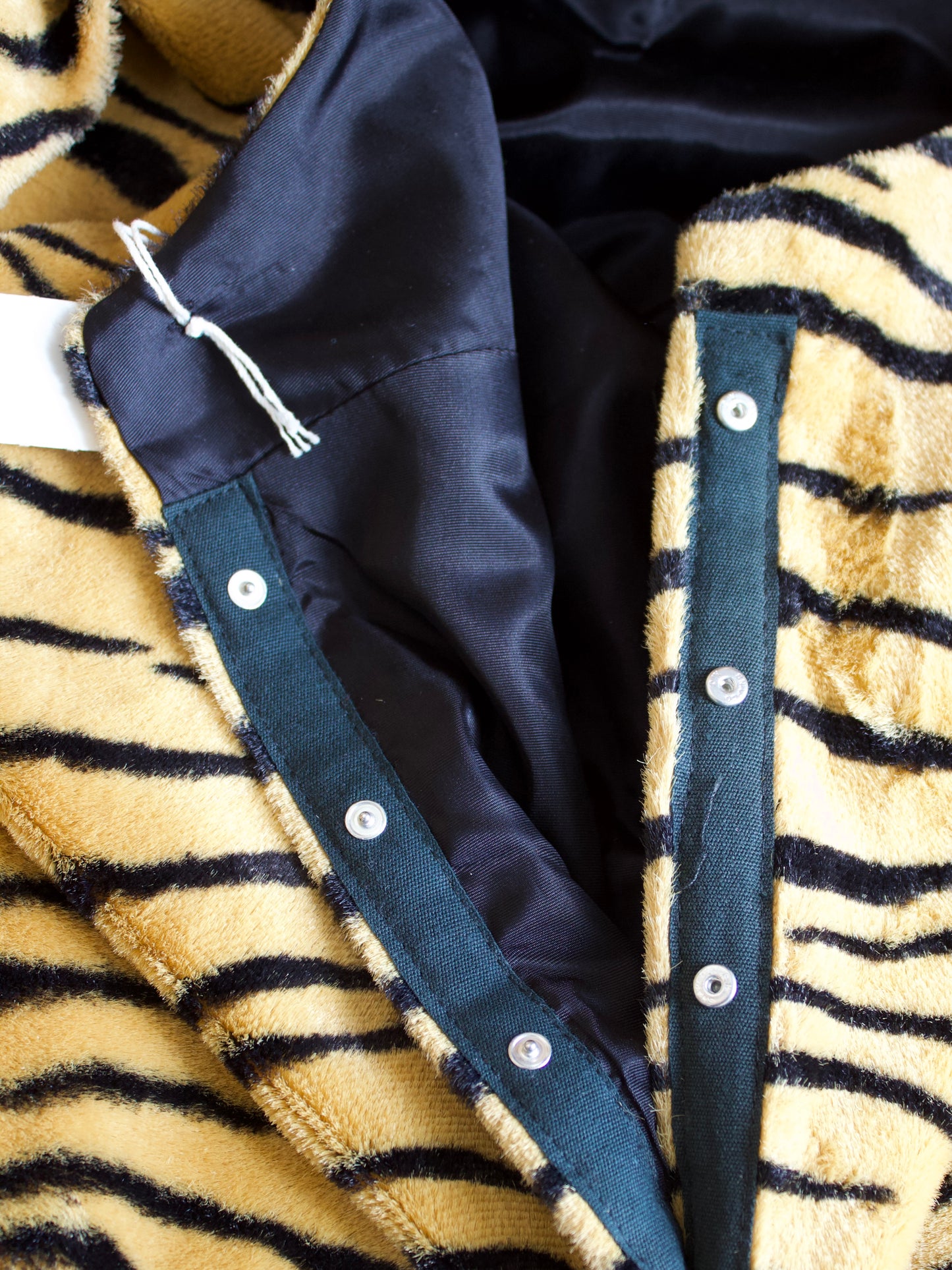 1950s Deadstock Tiger Print Faux Fur Vest