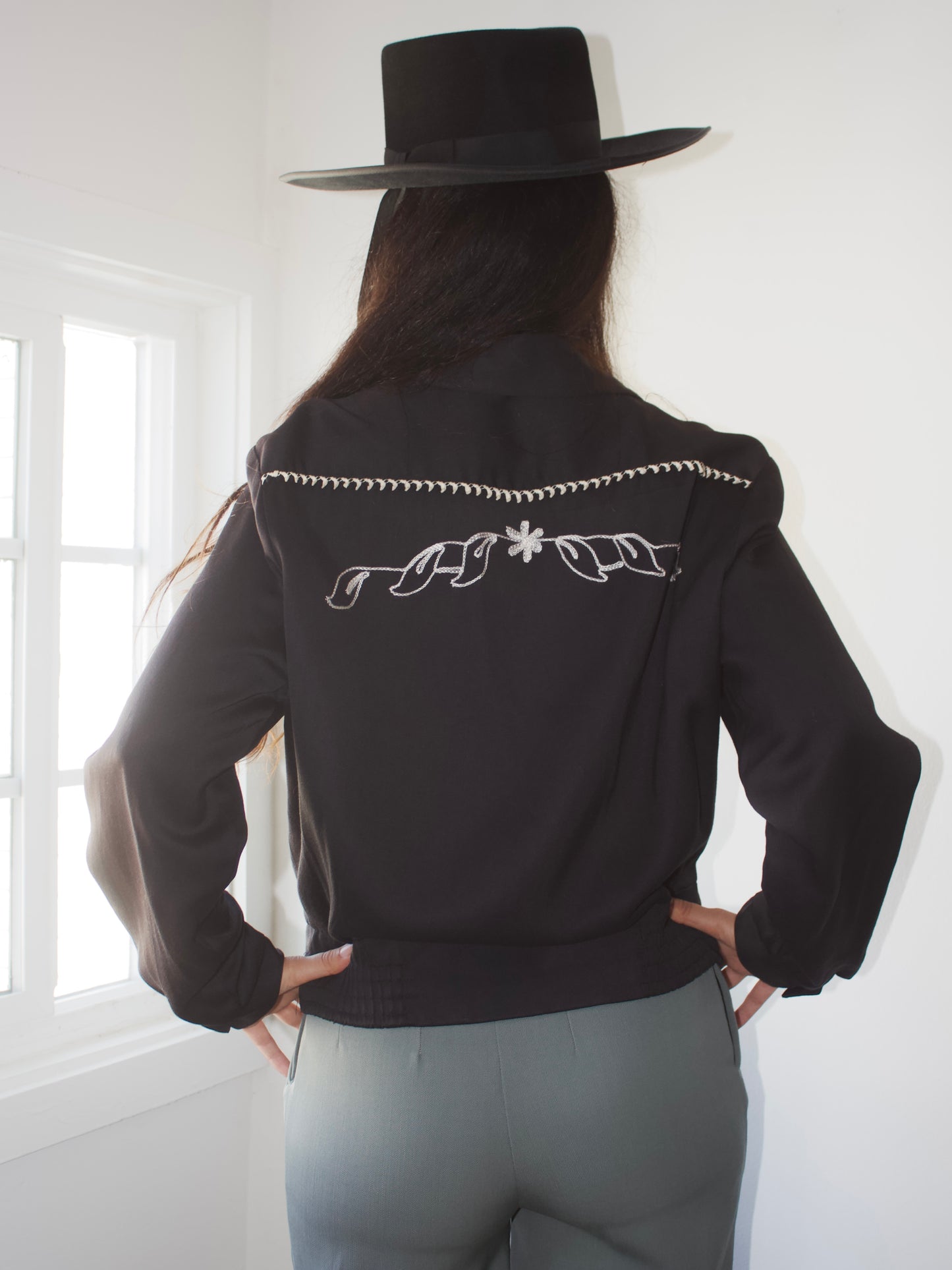 1940s/1950s 'Tardan Paris Sombreros' Fur Felt Riding Chinstrap Hat