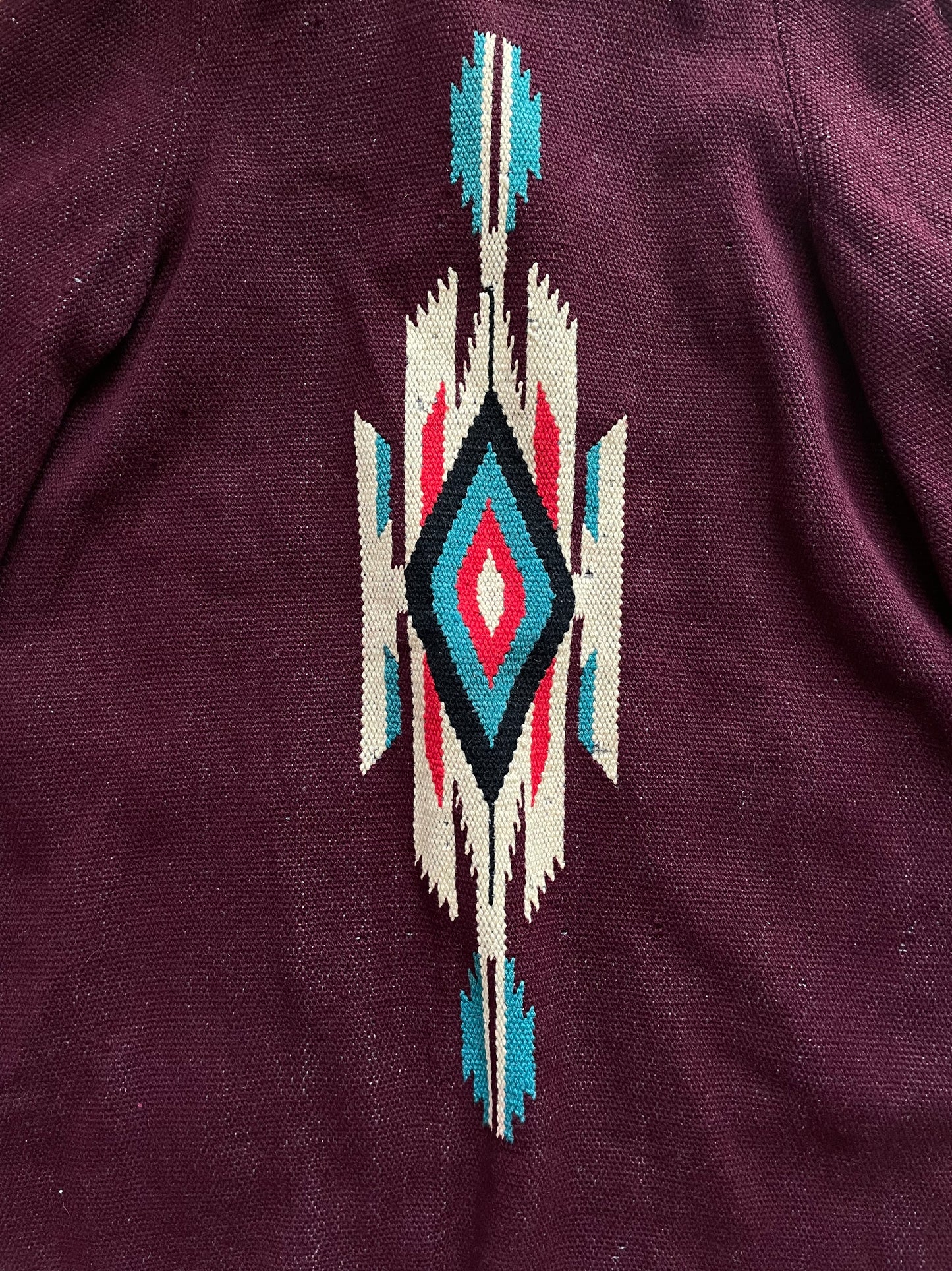 1940s Eggplant Chimayo Open Front Swing Coat