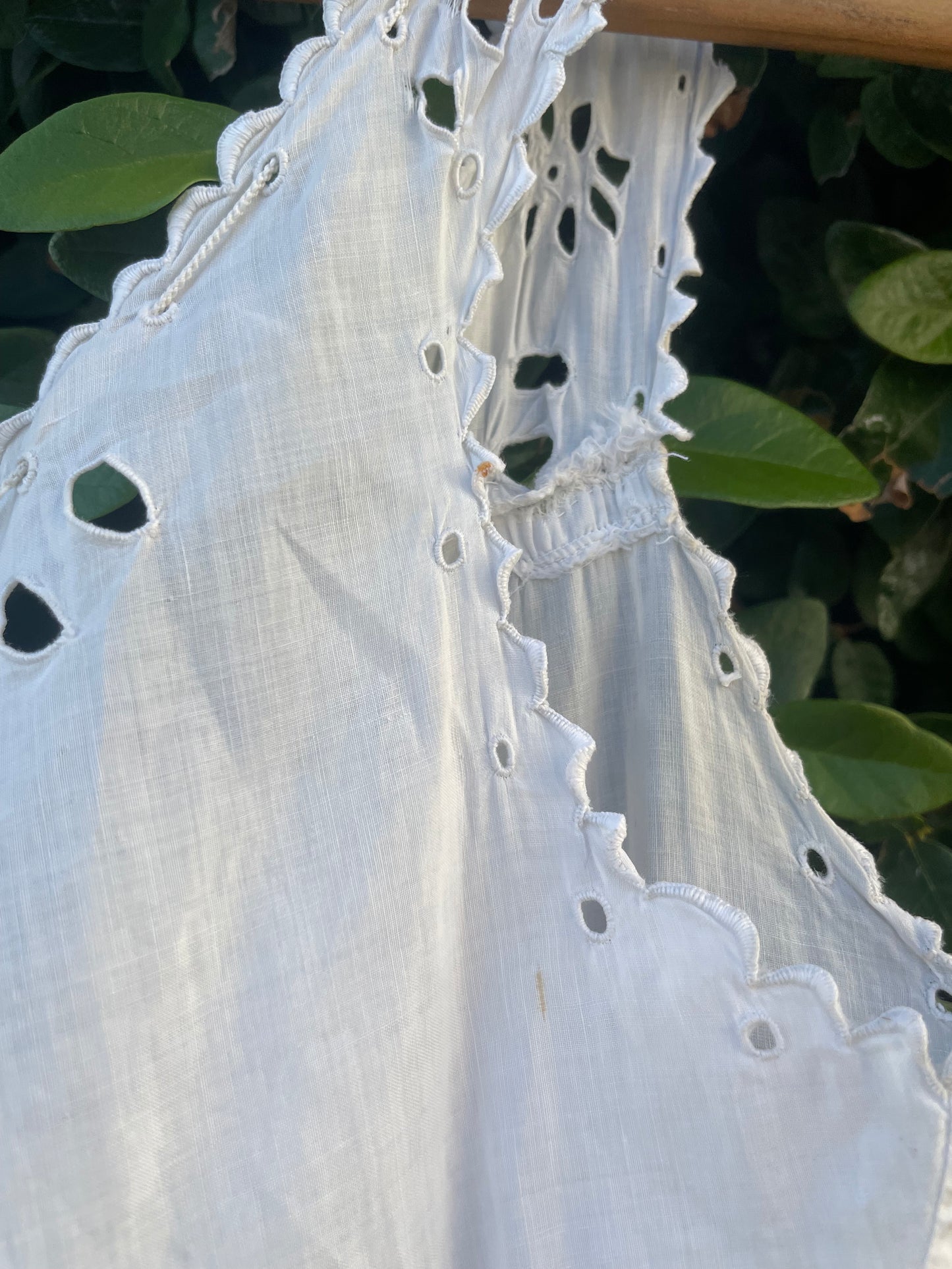 Edwardian Eyelet Pigeon Breast Combination Bloomers/ Corset Cover
