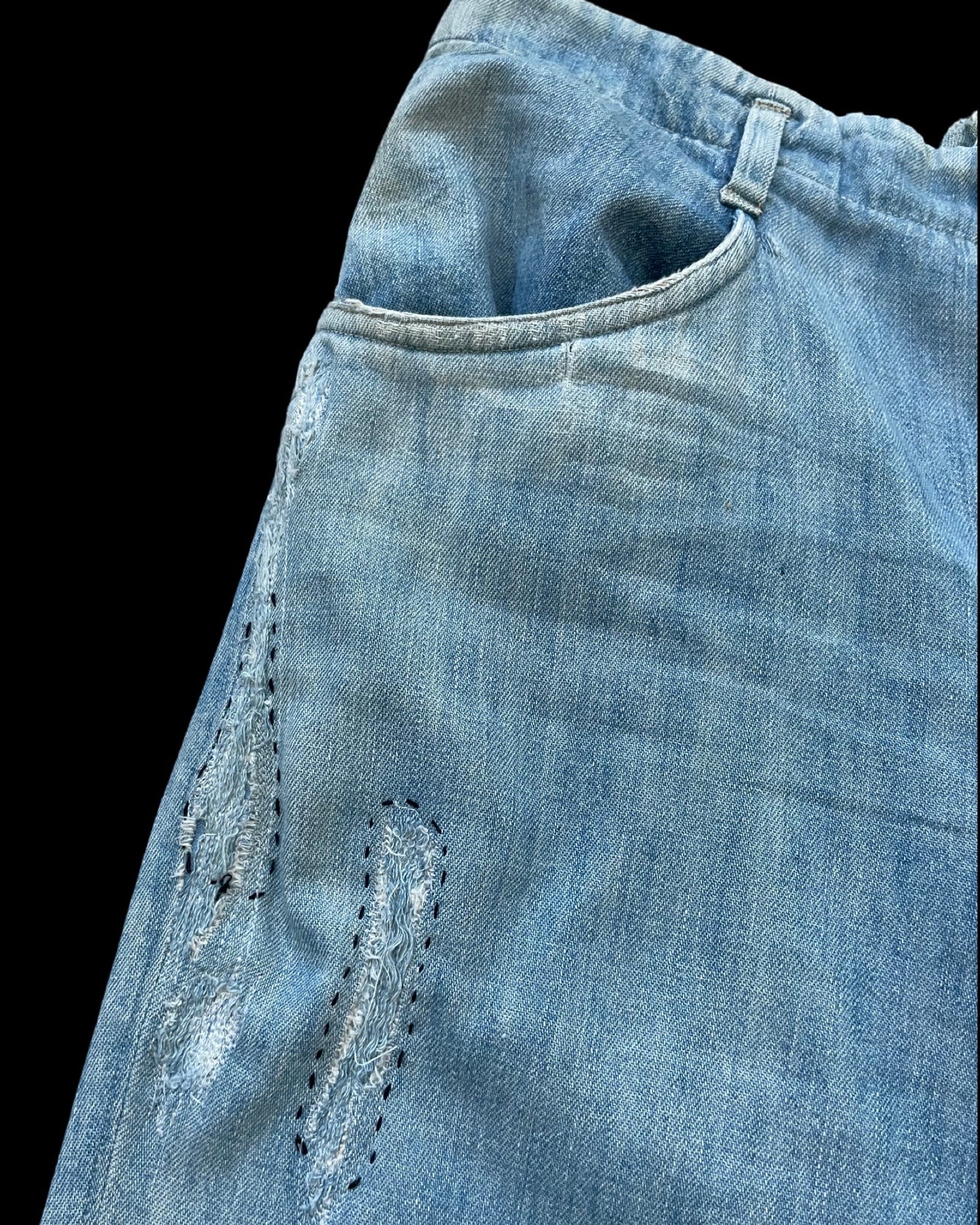 1970s Does 1920s Screen-worn Warner Bro.’s Dennis Morgan Costume Buckle Back Jeans