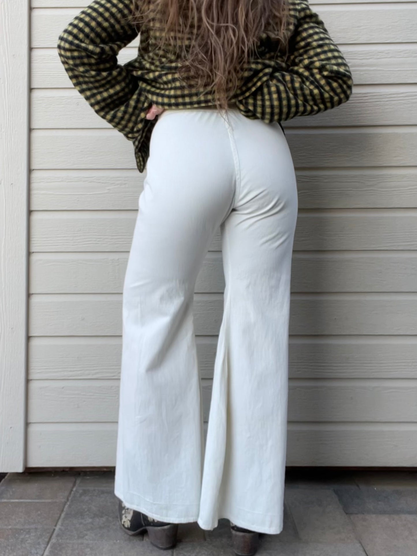1930s Wide Leg Cotton Twill Sailor Button Fly Dungareesl