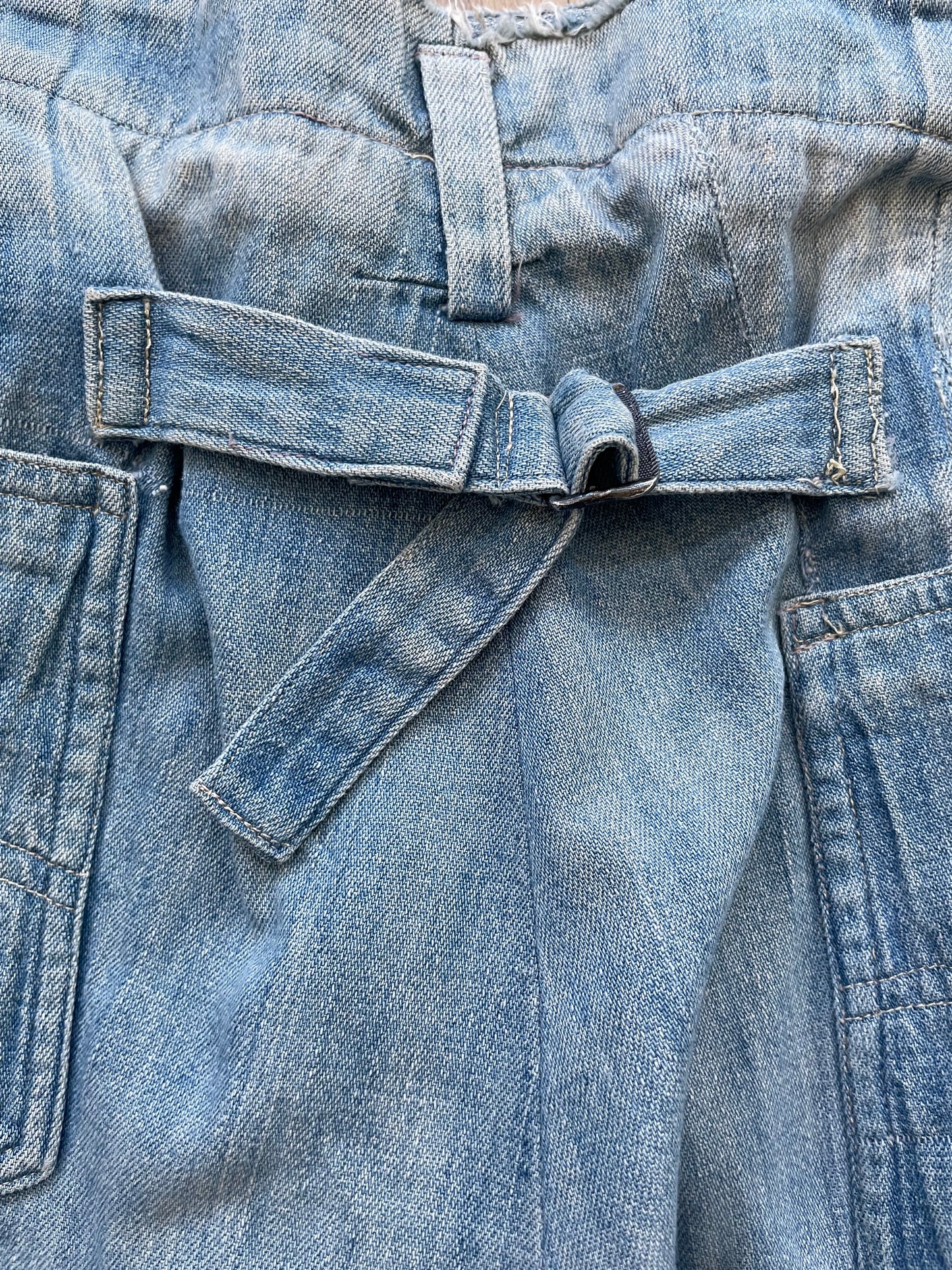 1970s Does 1920s Screen-worn Warner Bro.’s Dennis Morgan Costume Buckle Back Jeans