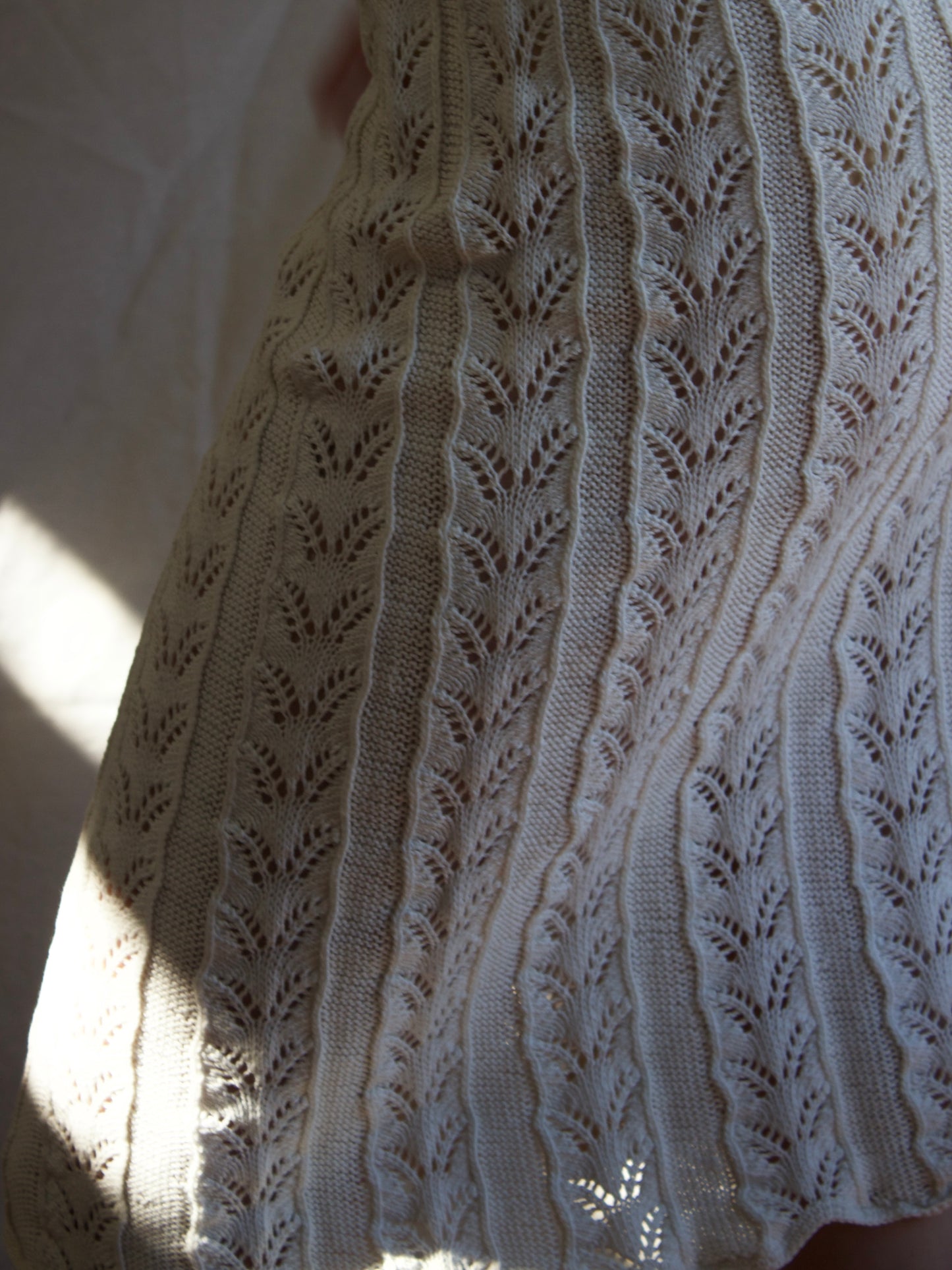 1930s Ivory Knit Wiggle Dress