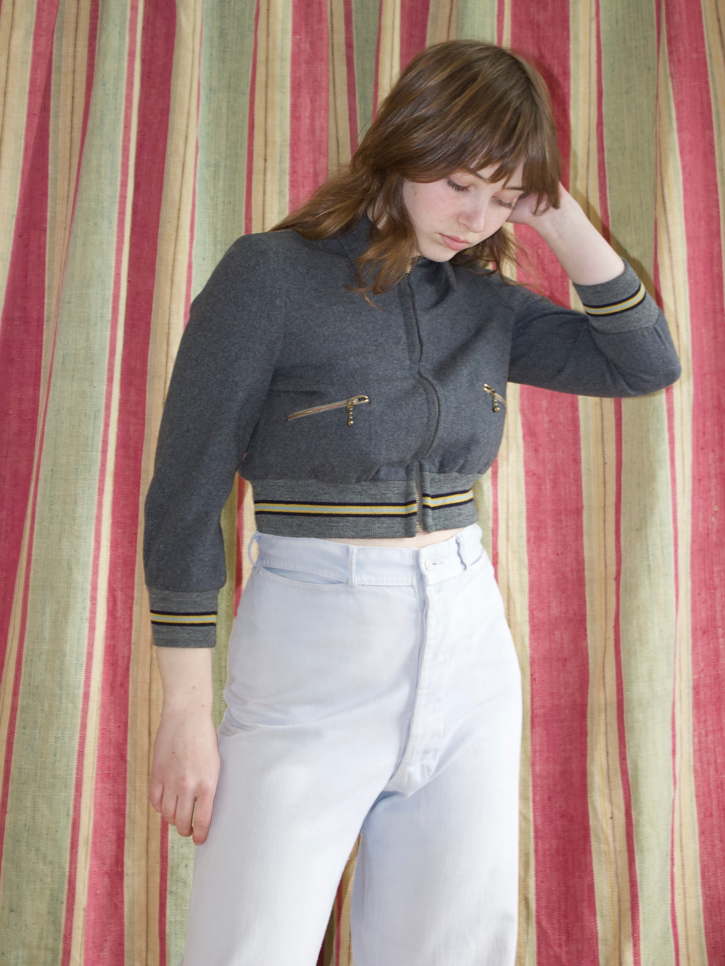 1940s Overdyed/ Faded High Rise Sailor Pants