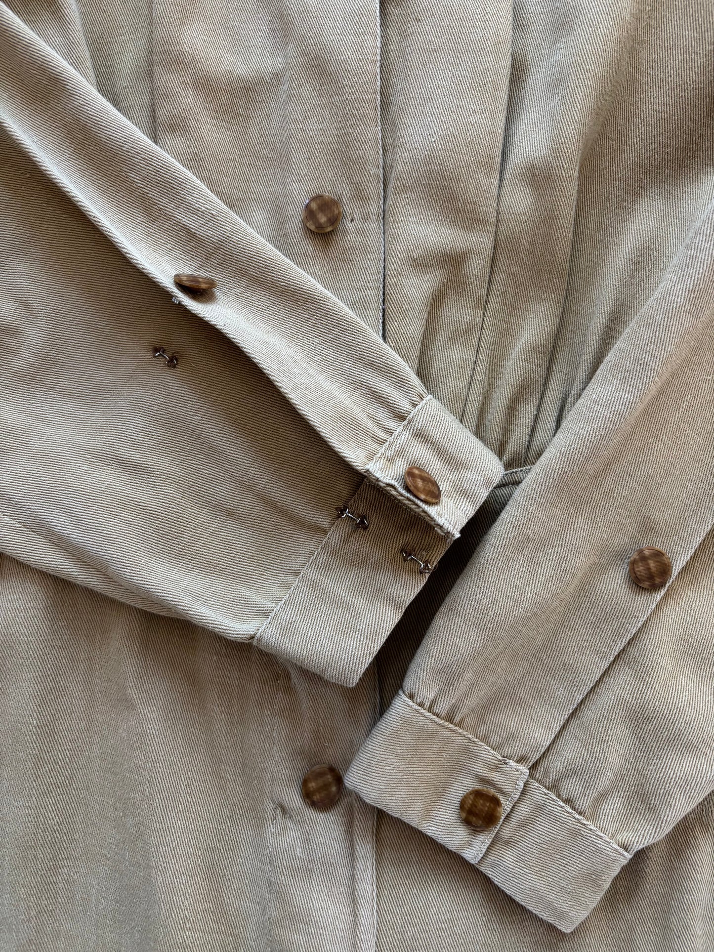 * Flash Sale * RARE 1910s Khaki Womens Riding Habit Divideded Skirt / Sportswear Jumpsuit