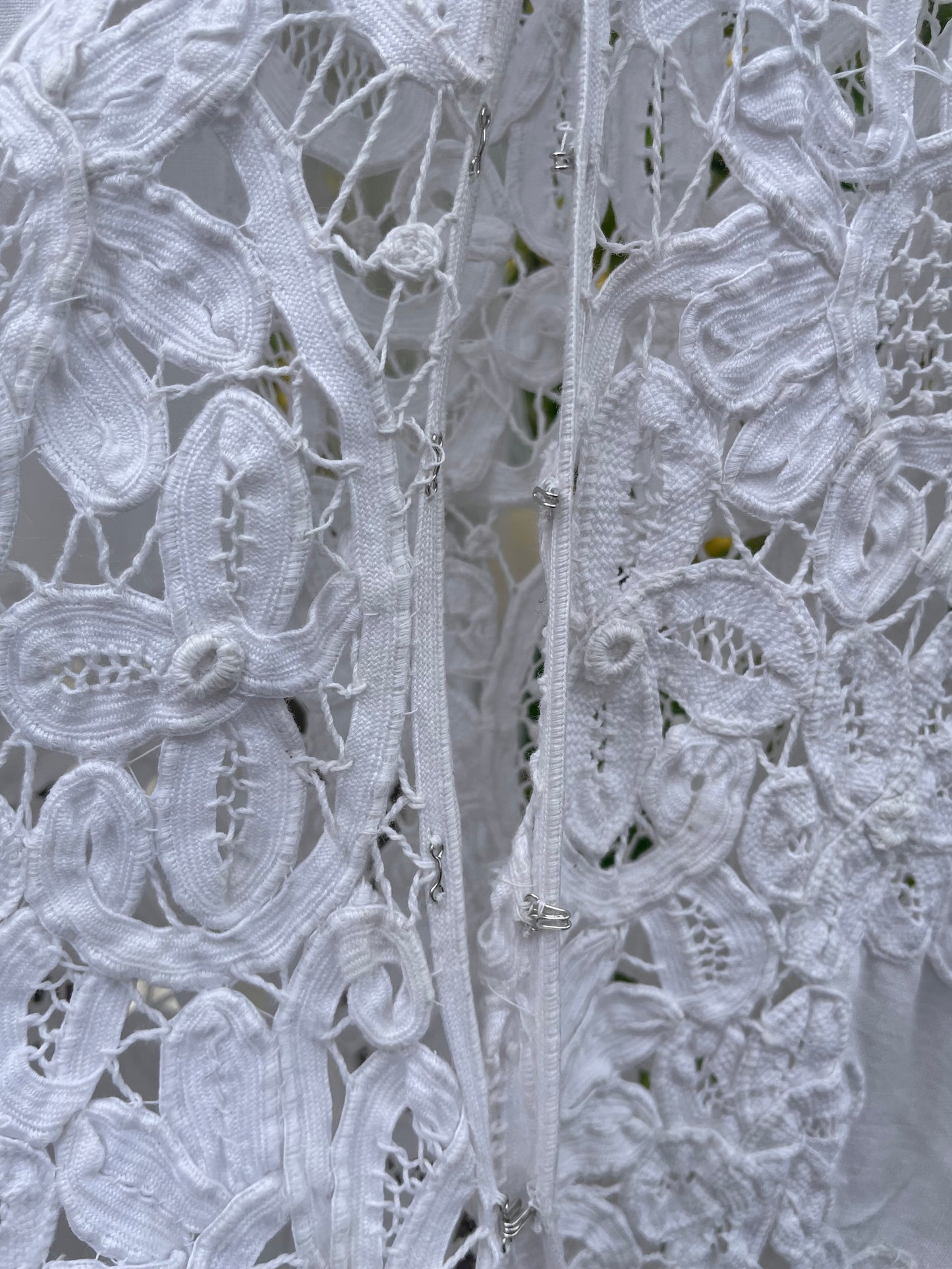 Special Turn Of The Century Hand Sewn Tape Lace & Linen Wedding Gown