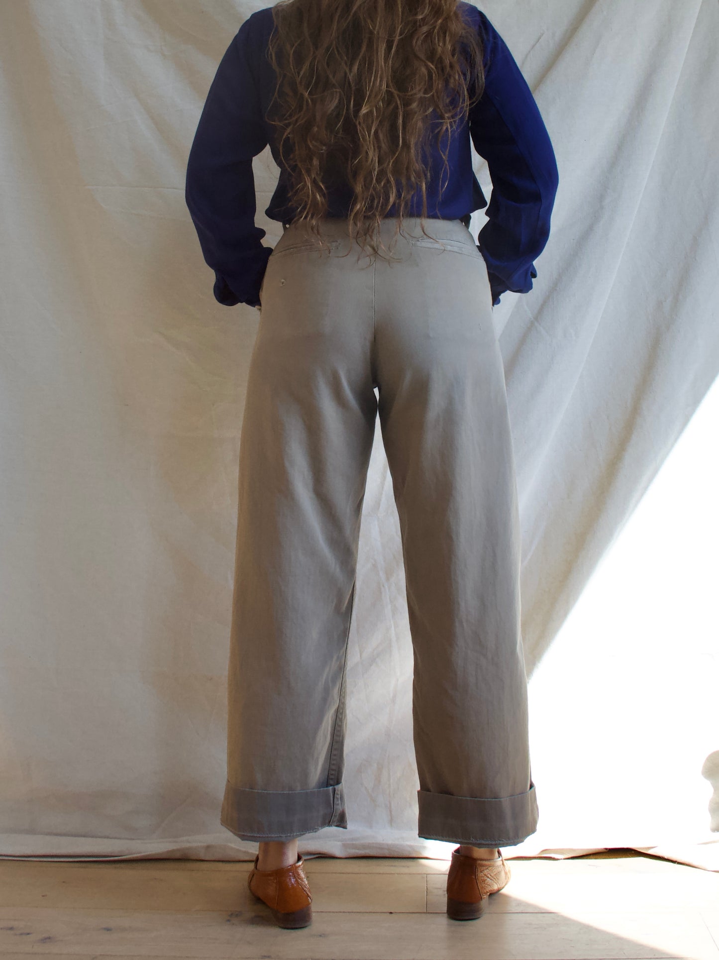 1940s Ombrè Button Fly Chinos