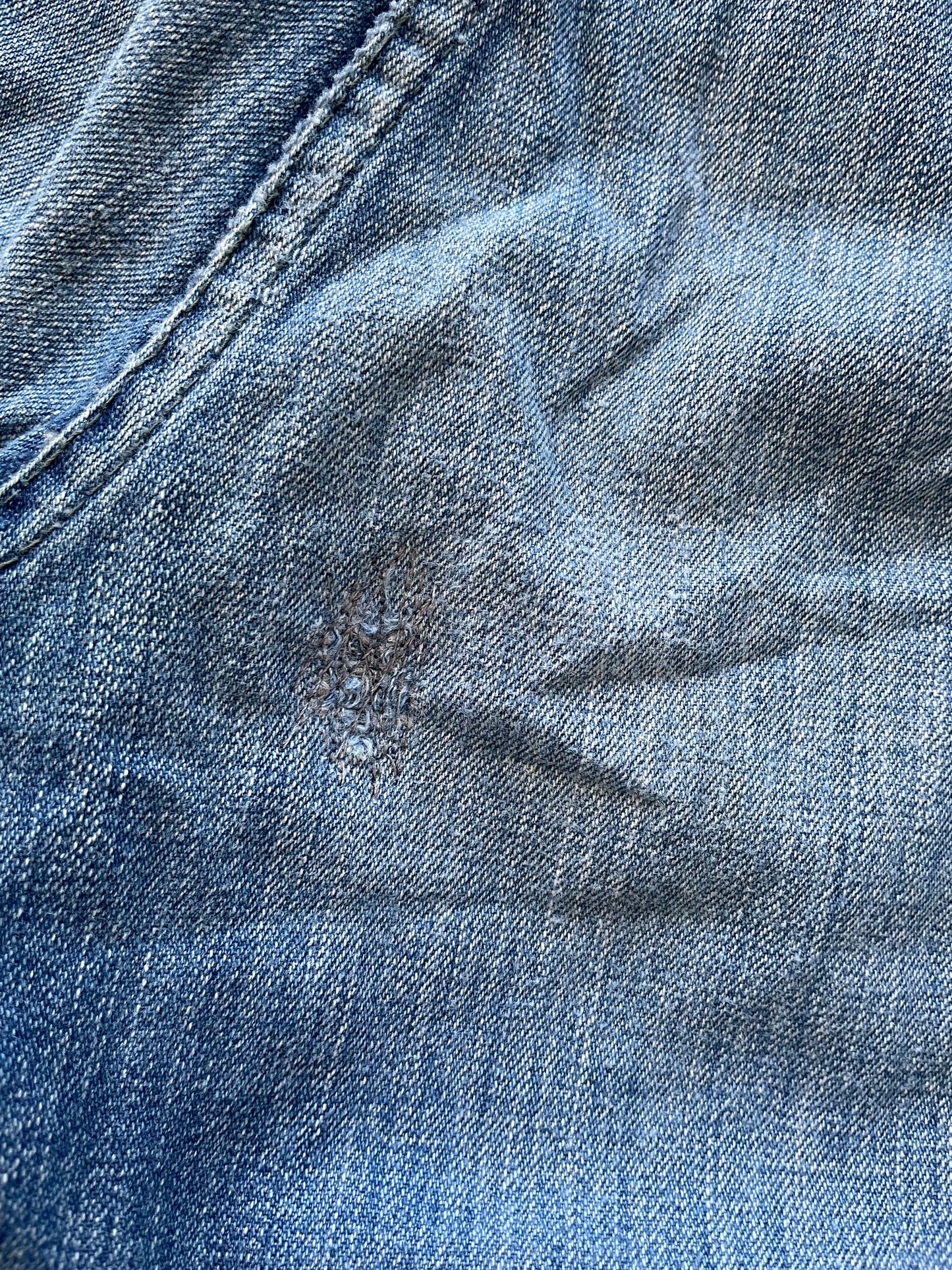 1950s Half Selvedge Western Girl' Side Button/ Zip Denim