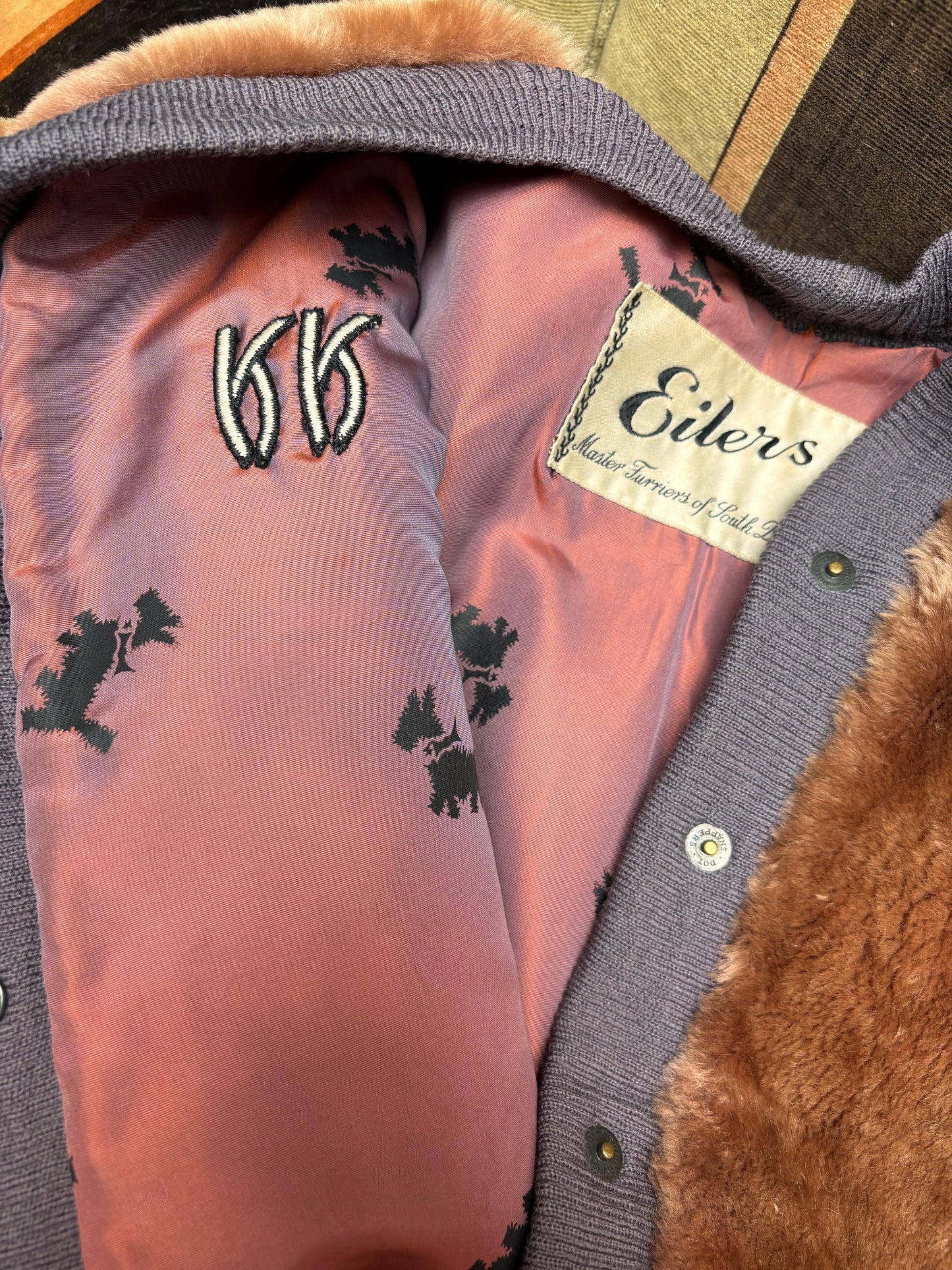 Rare 1940s/1950s "Eilers Furriers" Sheared Fur Cropped Jacket