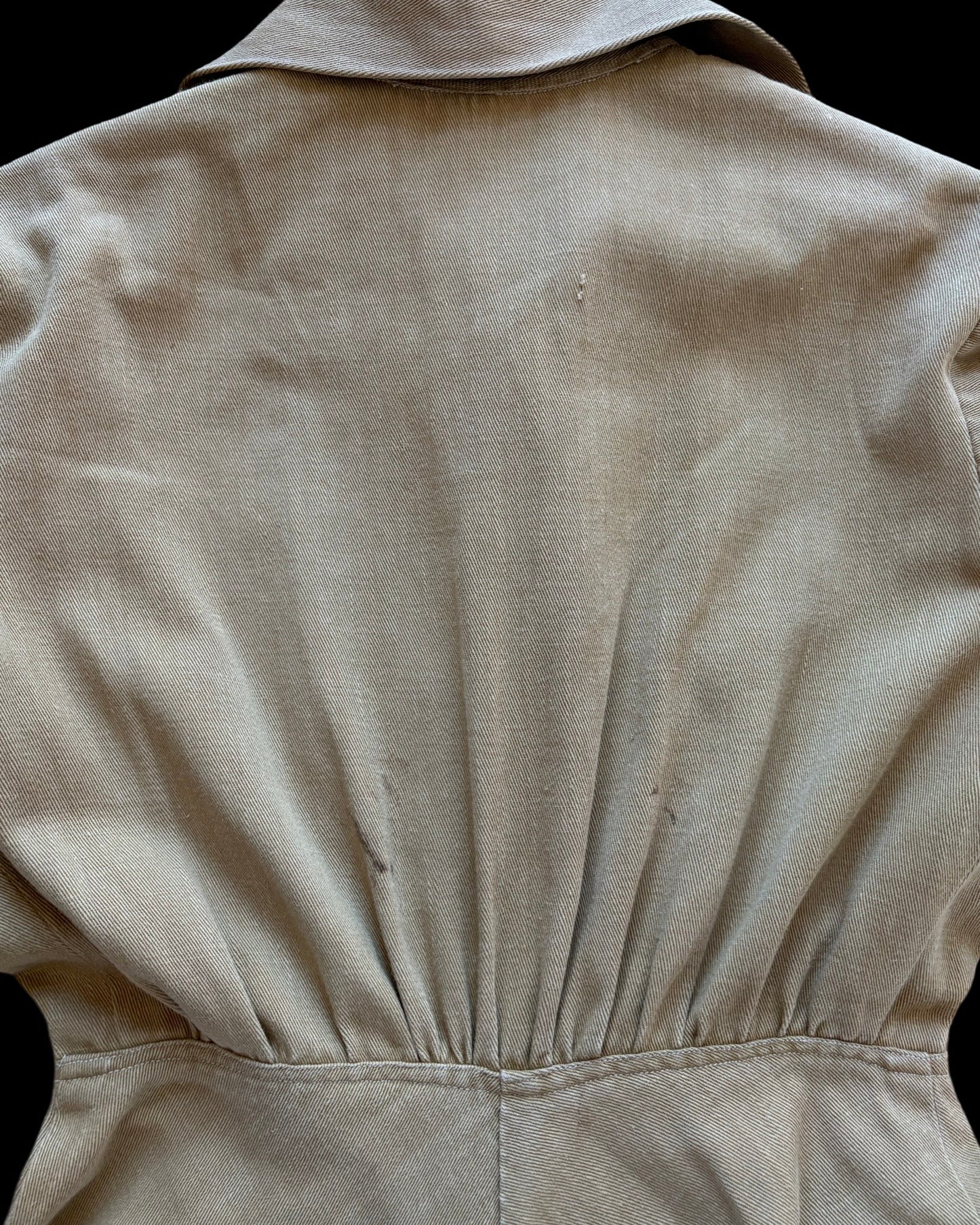 * Flash Sale * RARE 1910s Khaki Womens Riding Habit Divideded Skirt / Sportswear Jumpsuit