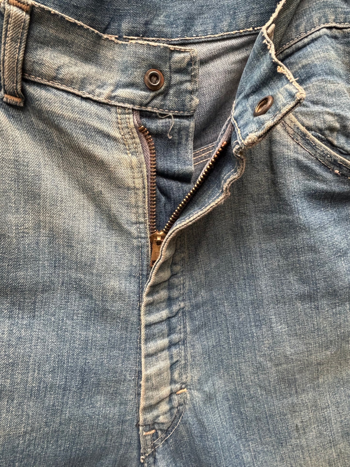 1940s Patched Repaired Jeans