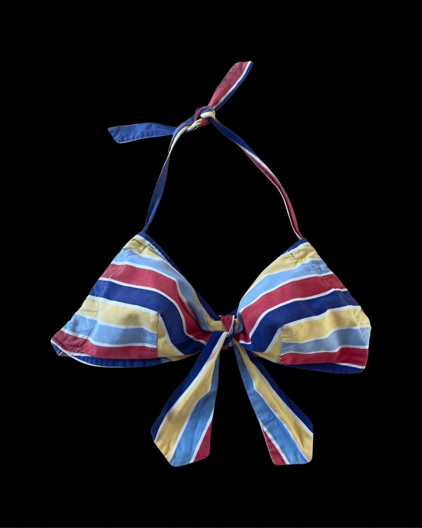 1940s Catalina Striped Cotton Cotton Haler Play Top