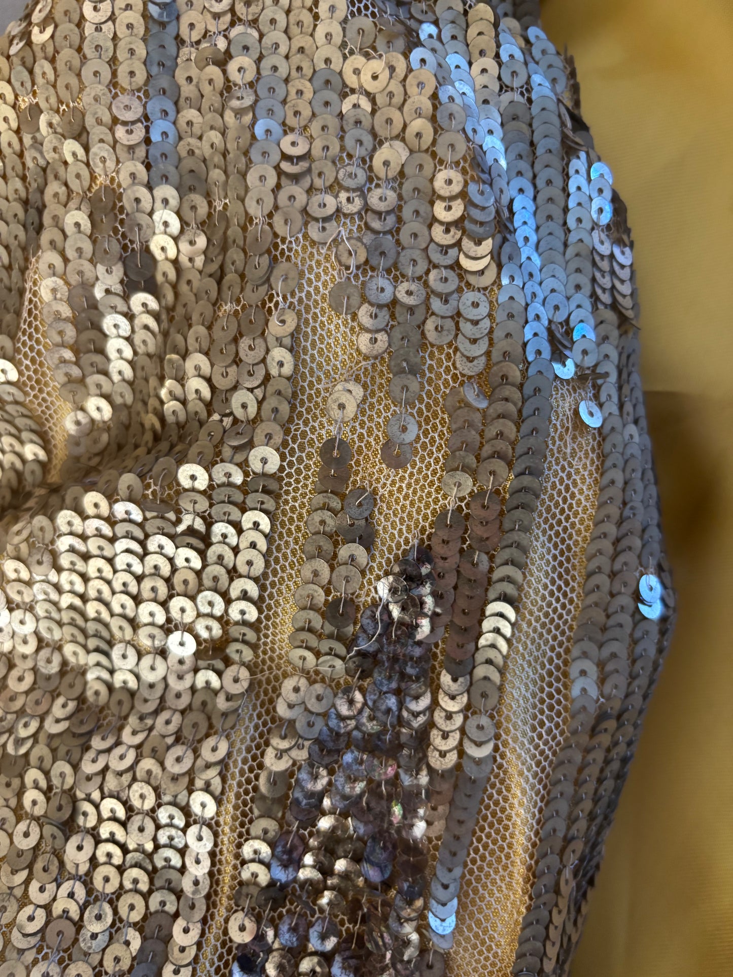 Rare Art Deco French 1930s Hand Embellished Sequin Bell Sleeve Jacket