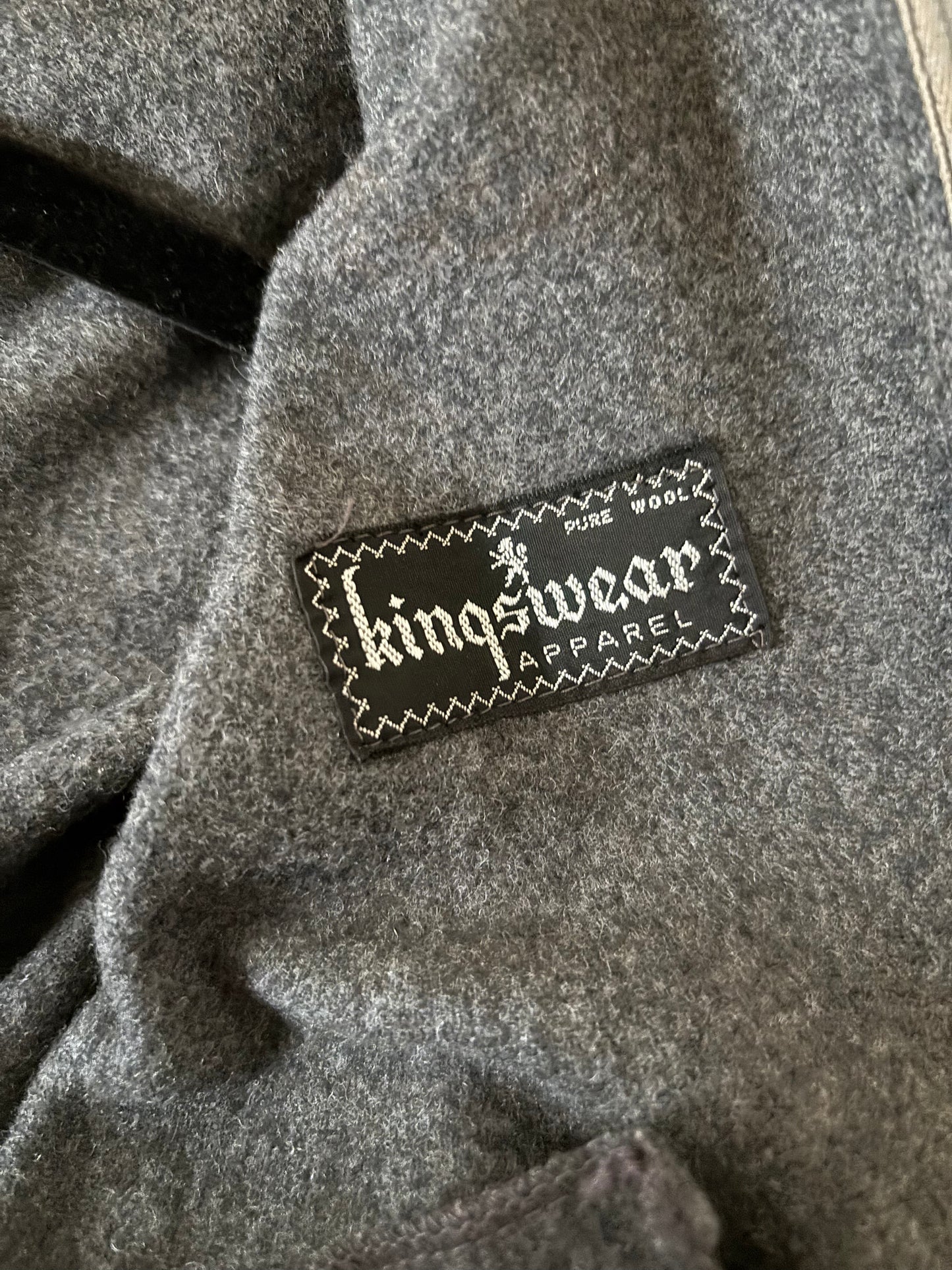 1940s “Kingswear Apparel“ Cropped Rib Knit Wool Zip Front Jacket