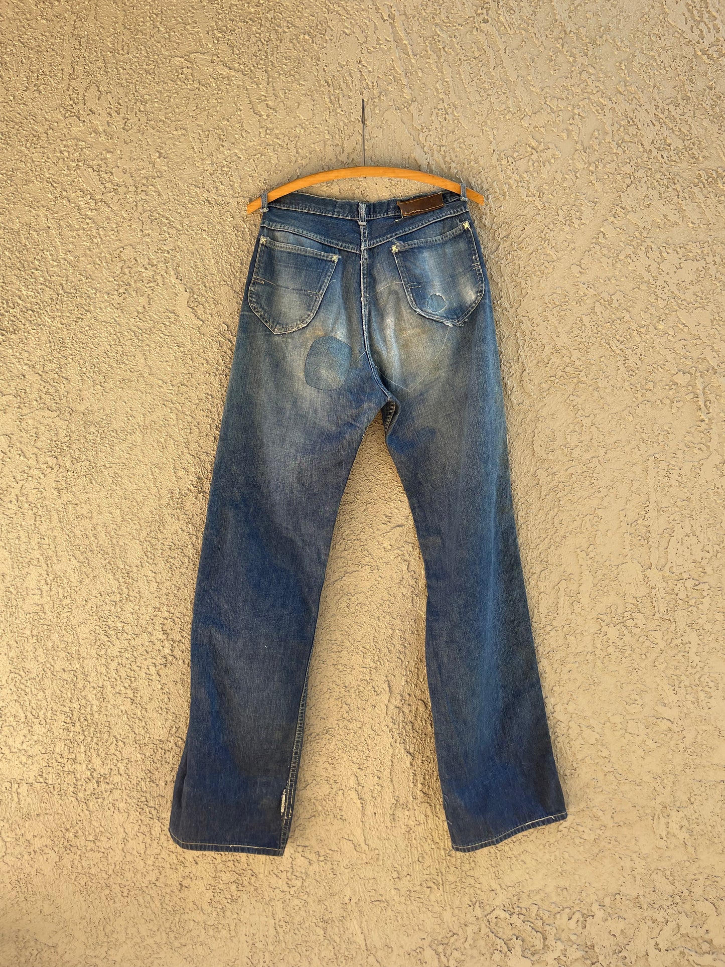 Rare 1940s Crotch Rivet Jerky Tag Lee Riders Jeans