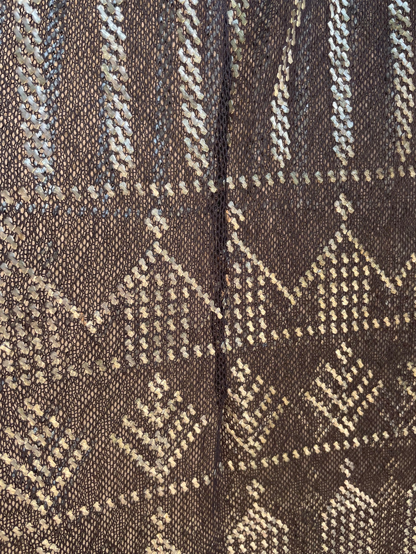 Antique 1920s Assuit Hammered Metal Flapper Dress