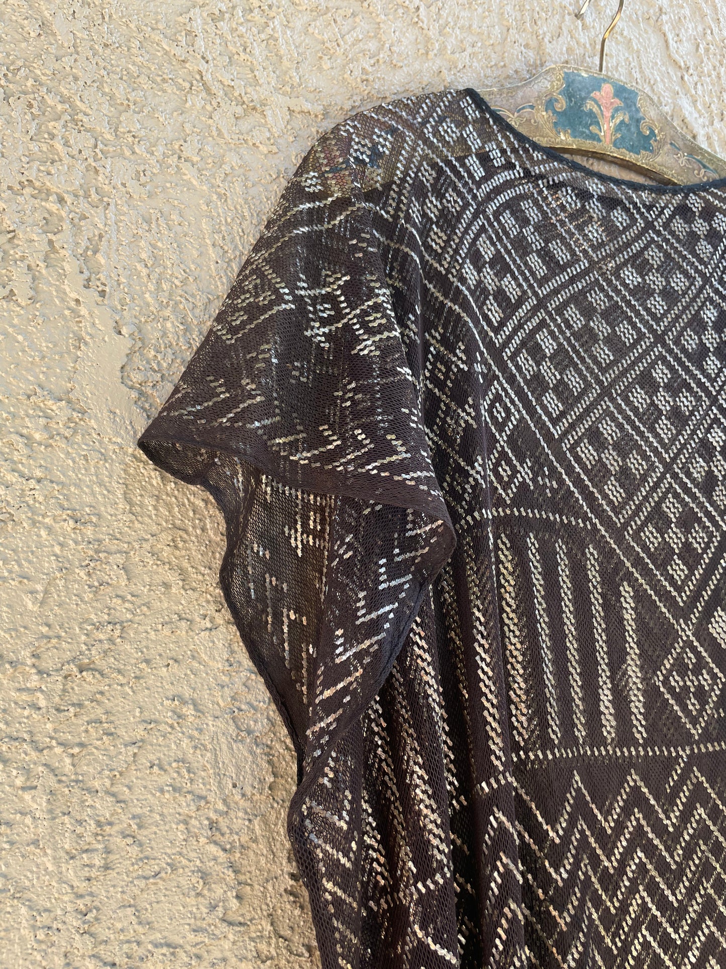 Antique 1920s Assuit Hammered Metal Flapper Dress