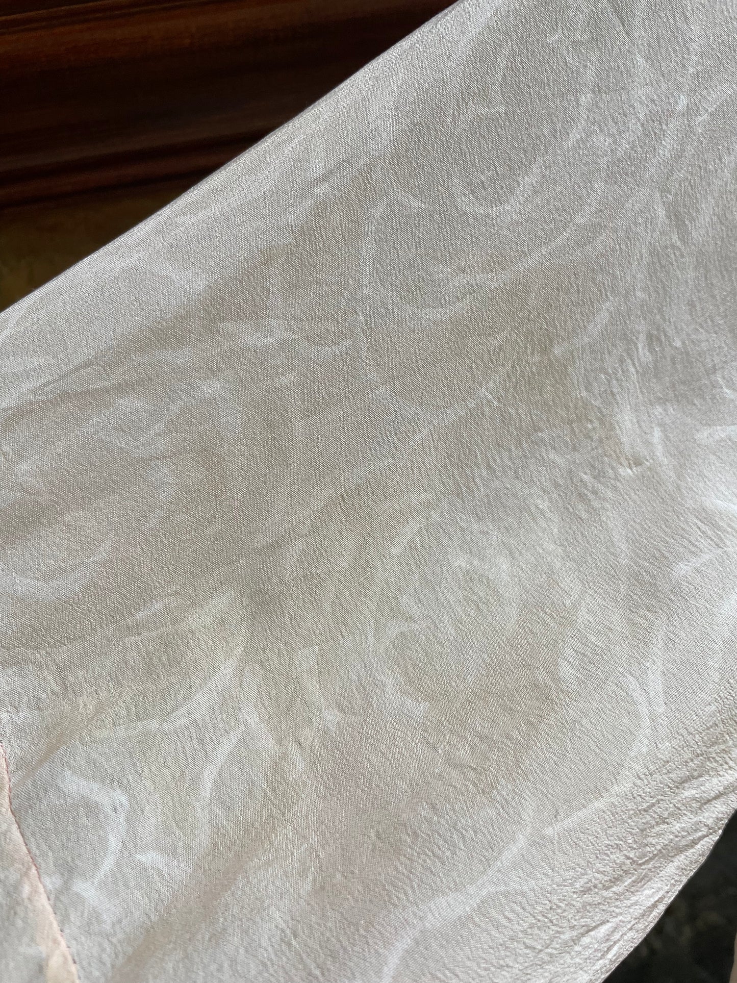 1920s Lace & Deco Floral Printed Silk Ribbon-work Robe