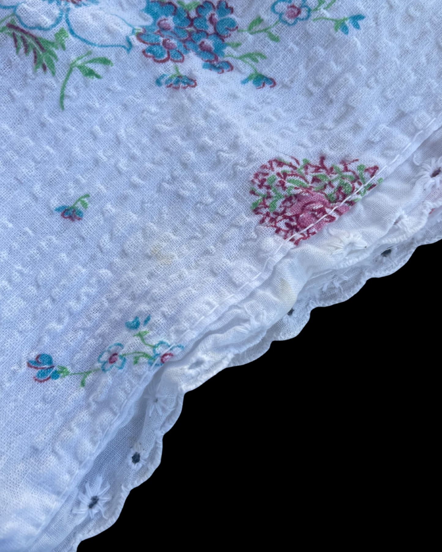 1930s/1940s Floral Seersucker Two Piece Playsuit