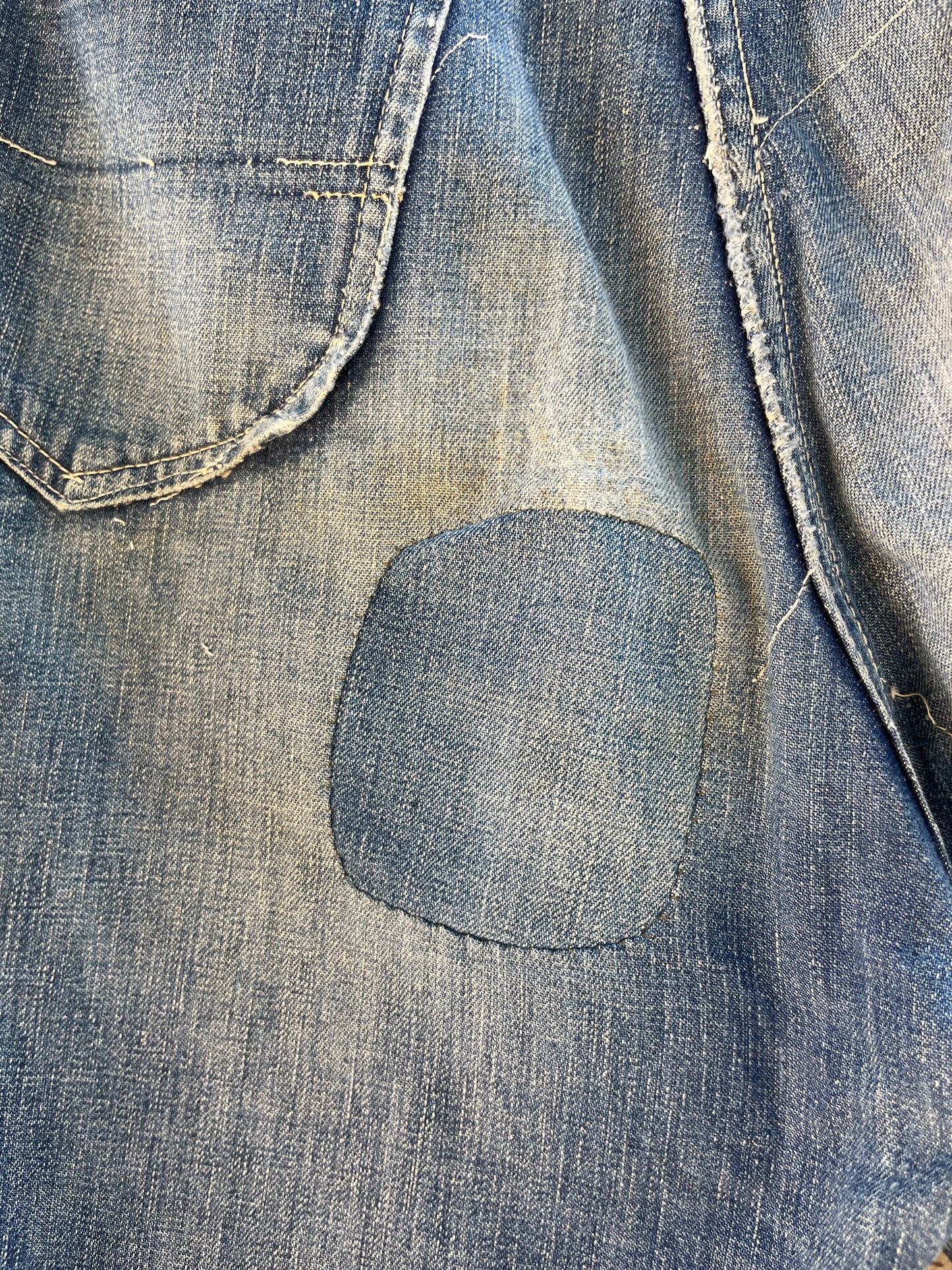 Rare 1940s Crotch Rivet Jerky Tag Lee Riders Jeans