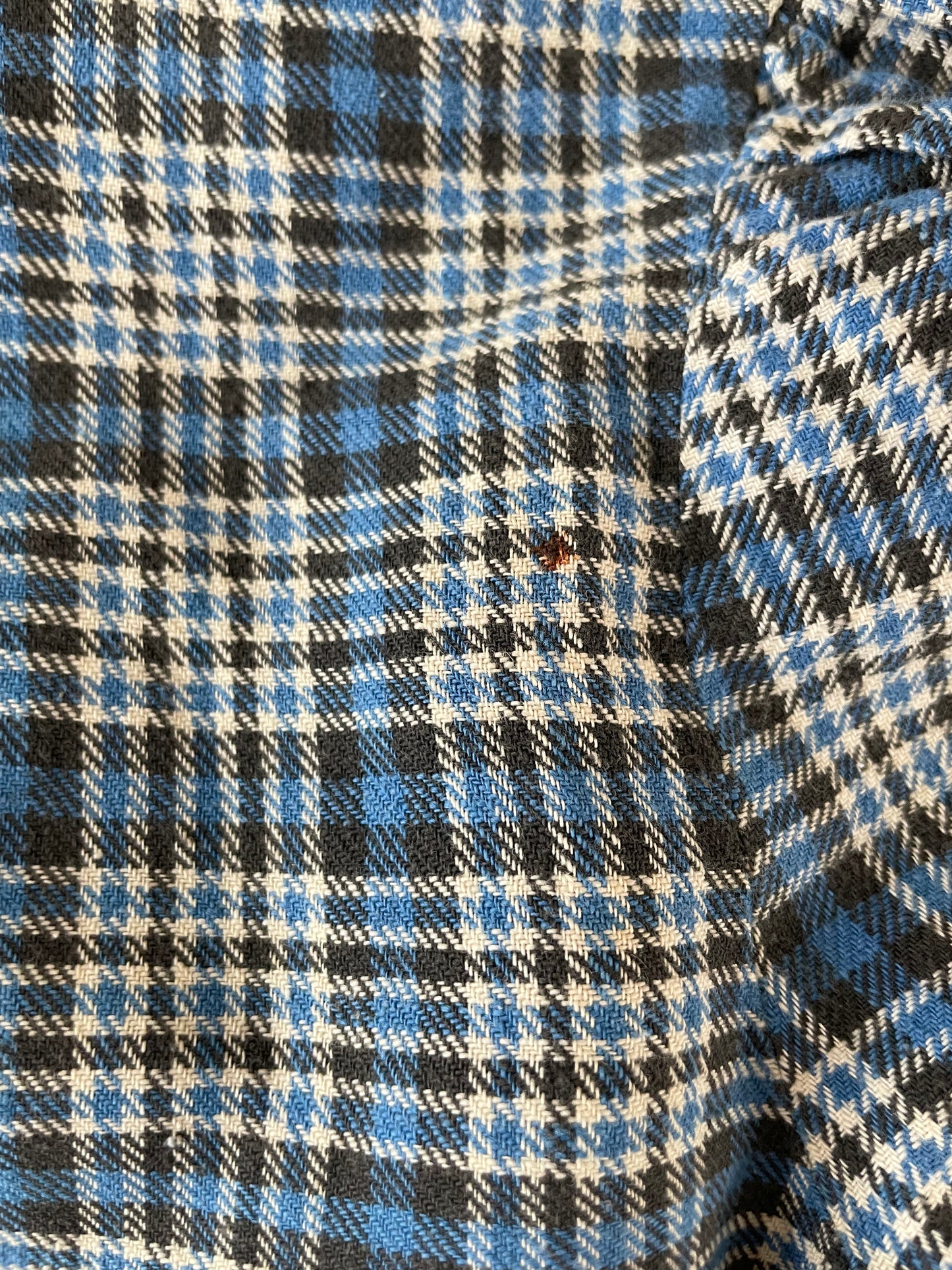 Depression Era Crop Cotton Flannel Plaid Button Down