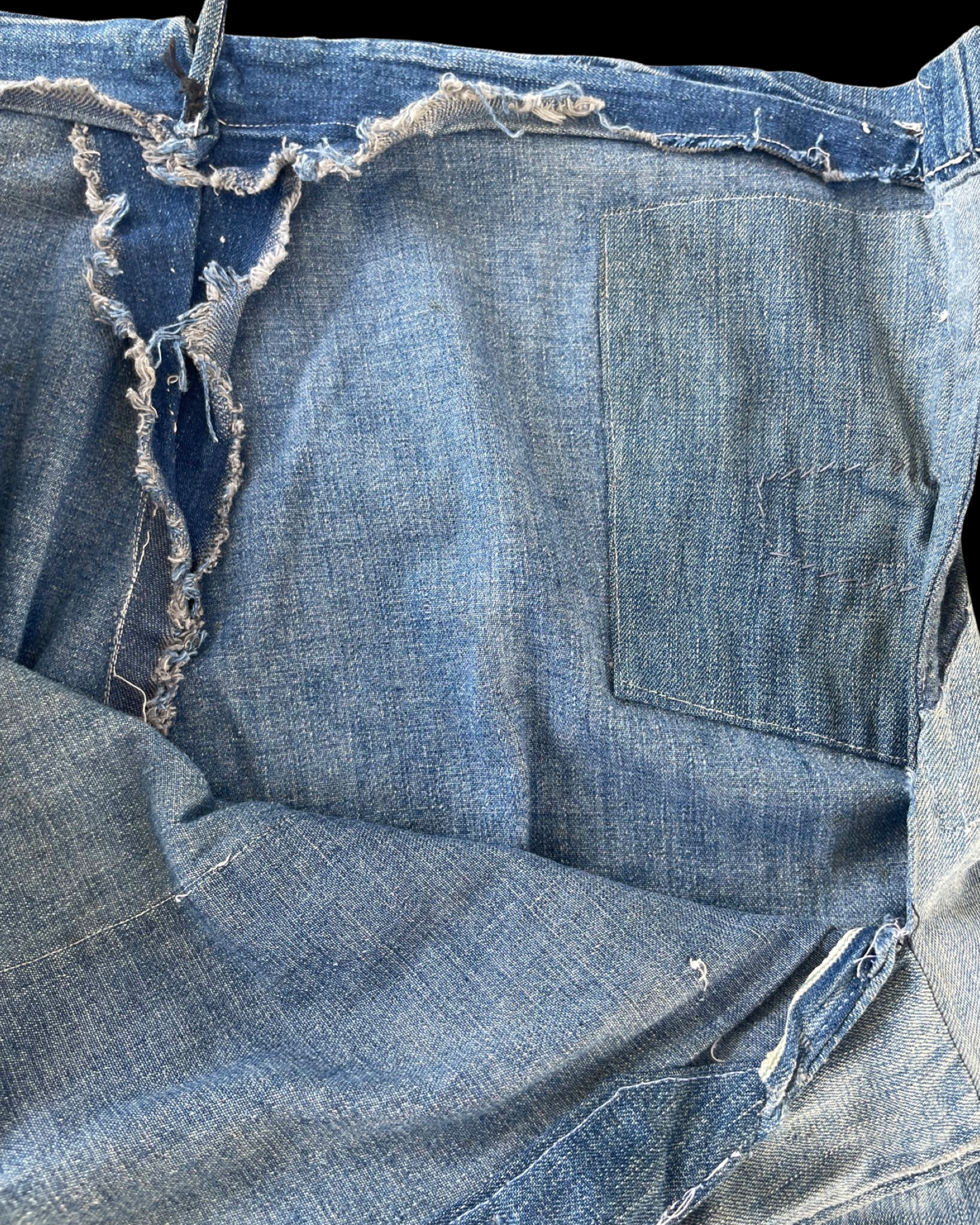 Rare Depression Era Late 1920s/ Early 1930s Side Button Denim