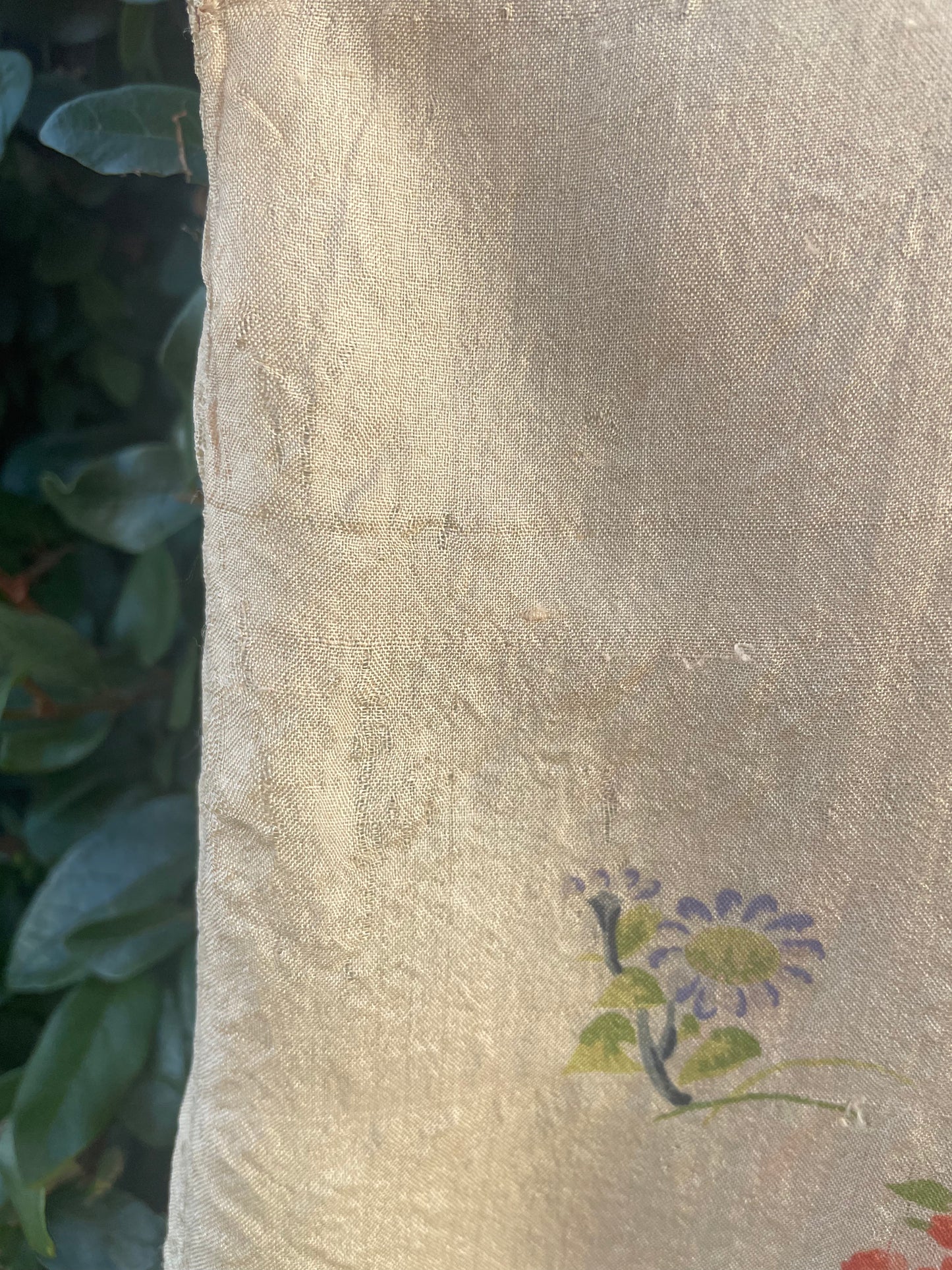 1920s Japanese Pongee Silk Two Beach Palazzo Pants Beach Pajama Set