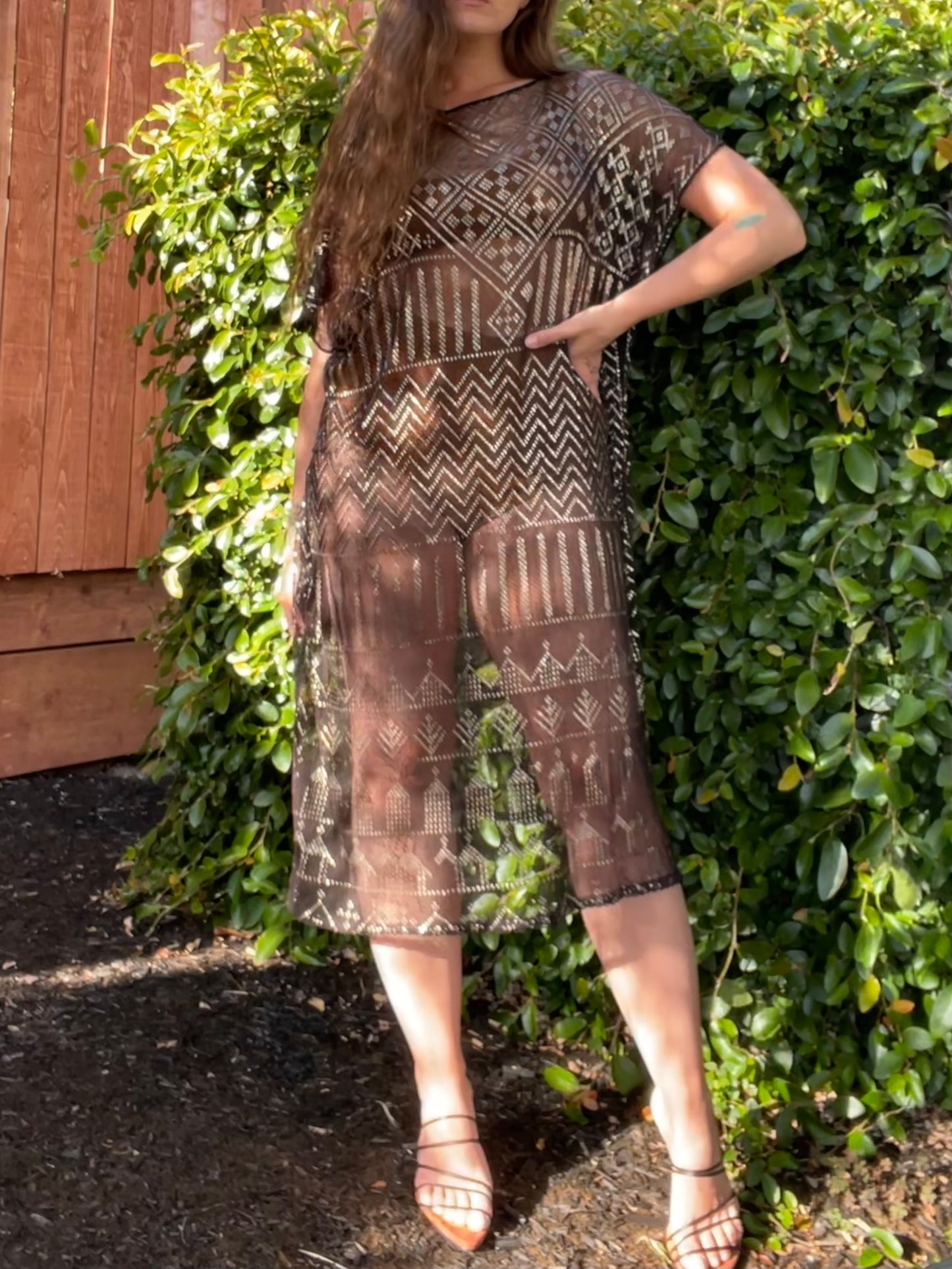 Antique 1920s Assuit Hammered Metal Flapper Dress